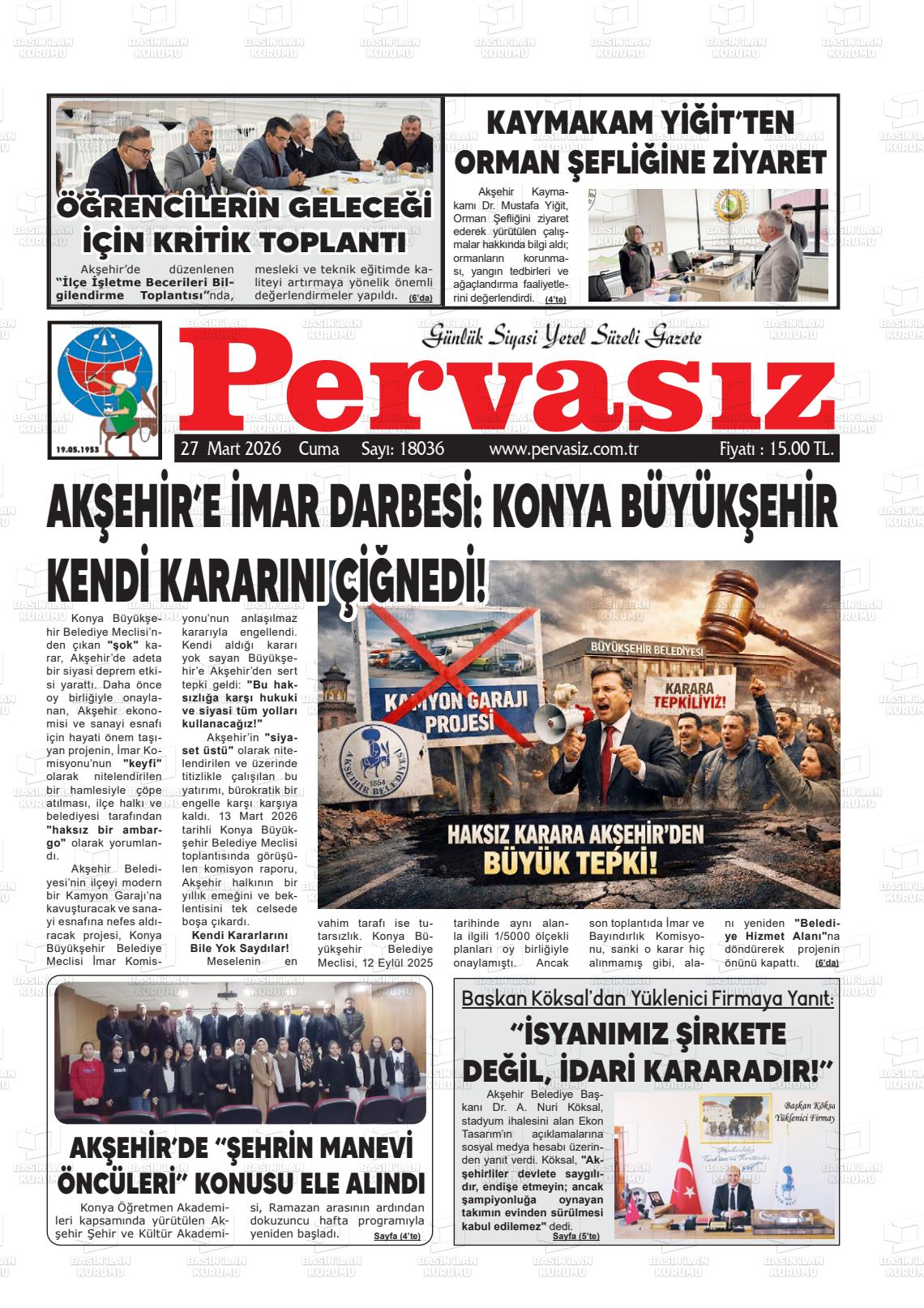 Konya Pervasiz 27.03.2026