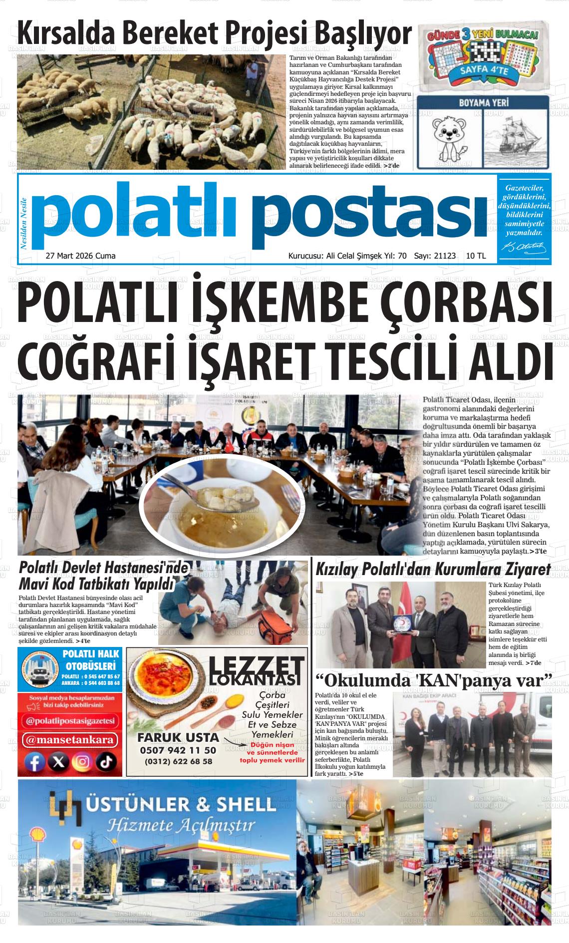 Ankara Polatlipostasi 27.03.2026