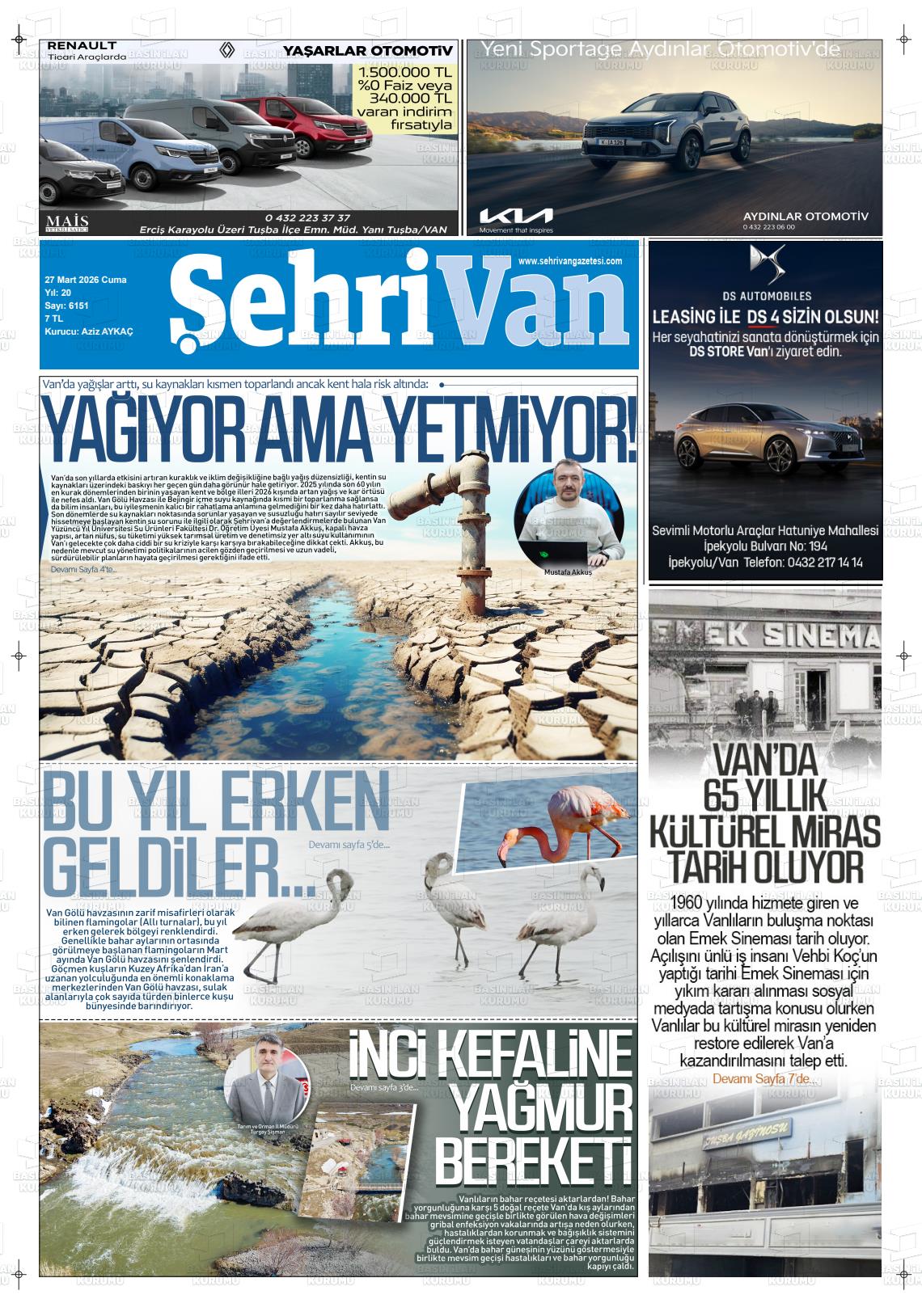 Van Sehri 27.03.2026