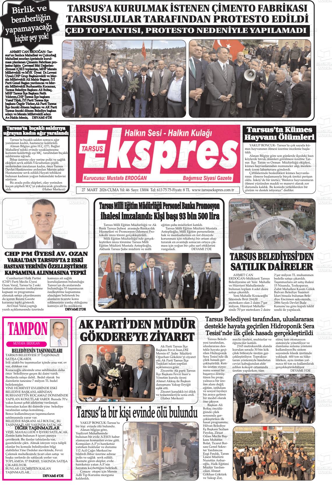 Mersin Tarsusekspres 27.03.2026