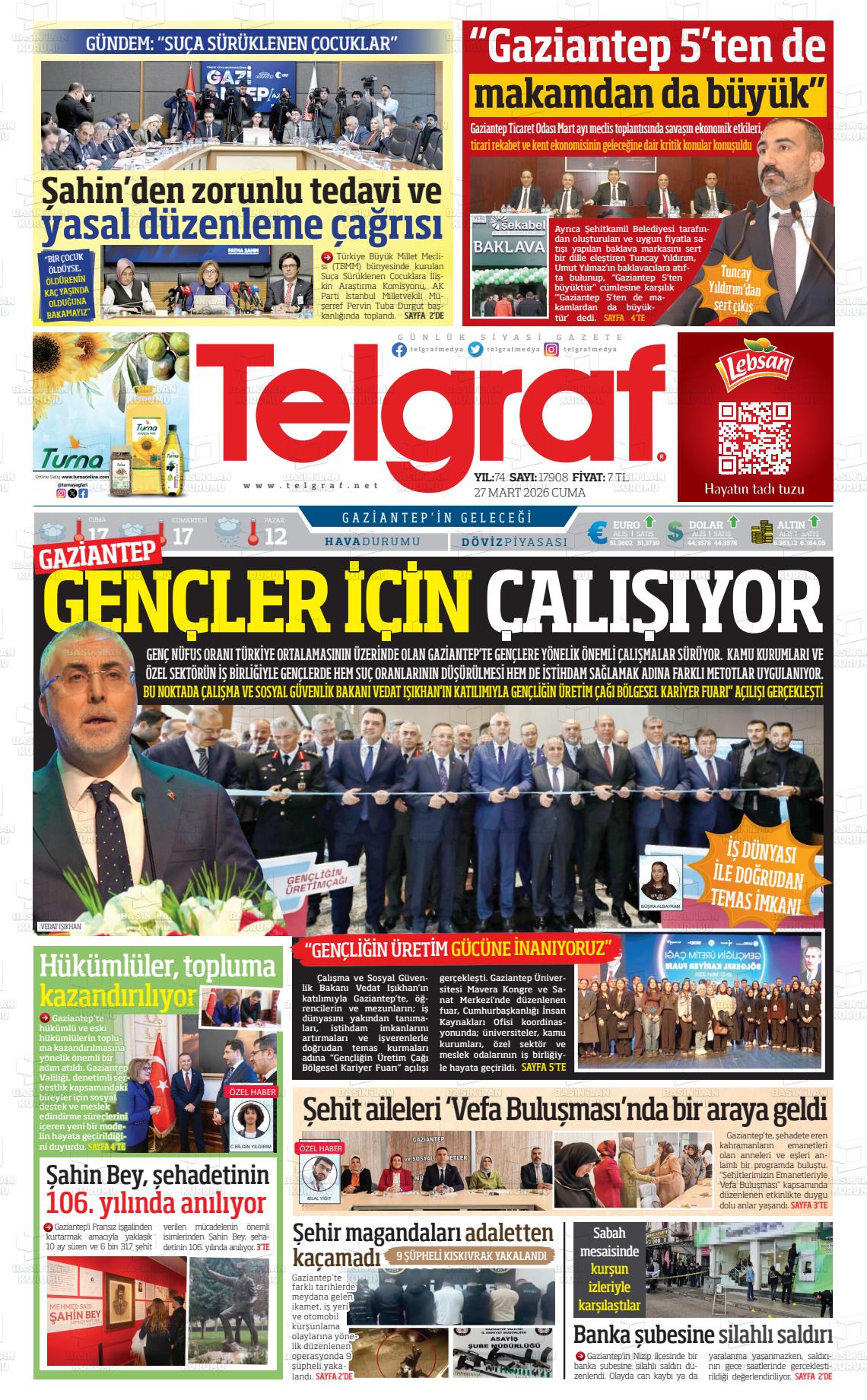 Gaziantep Telgraf 27.03.2026