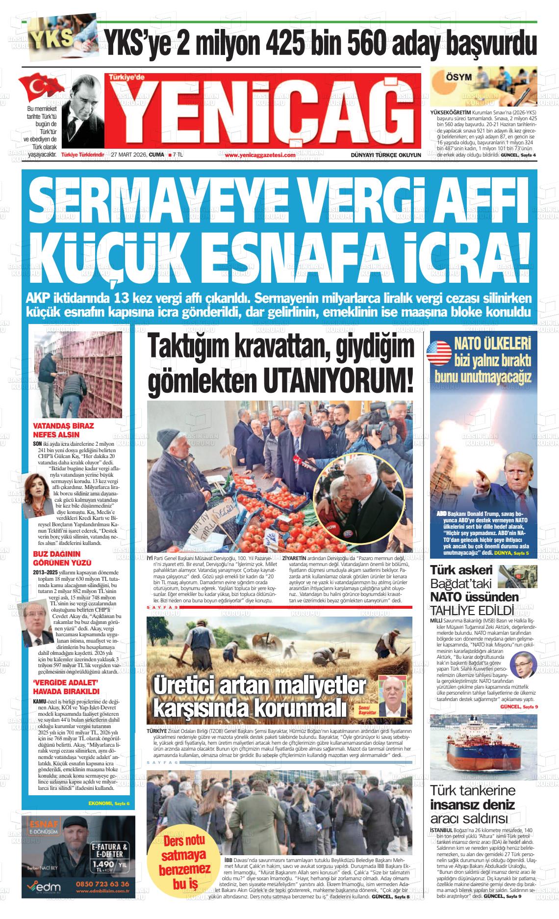 Istanbul Turkiyedeyenicag 27.03.2026