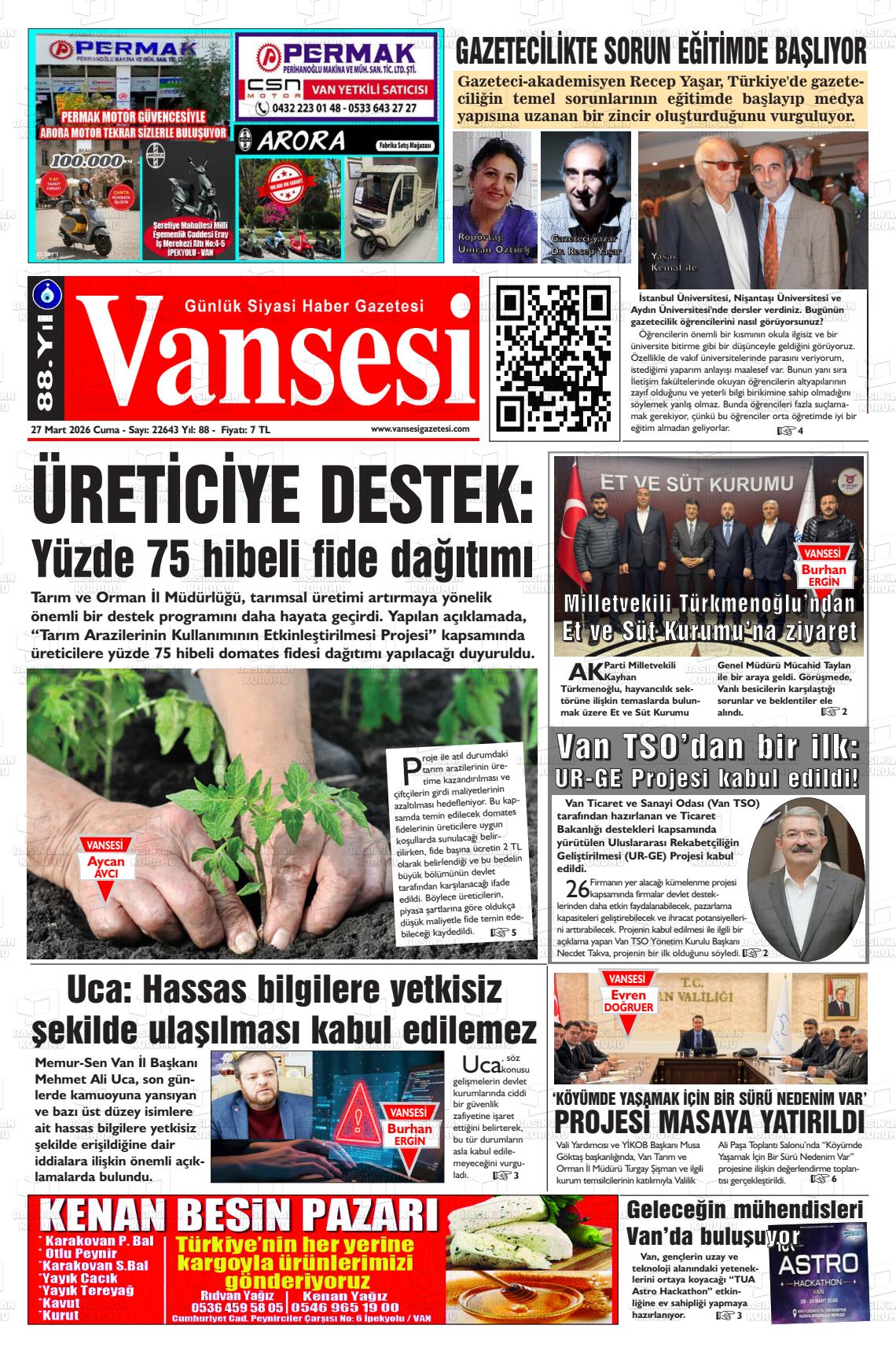Van Sesi 27.03.2026