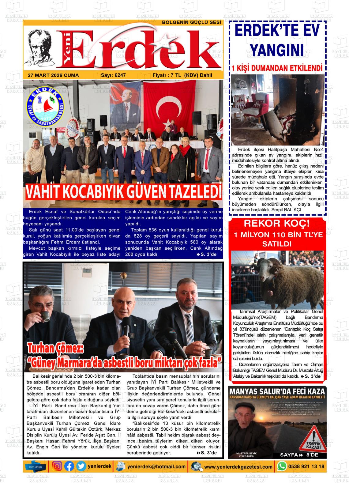 Balikesir Yenierdek 27.03.2026