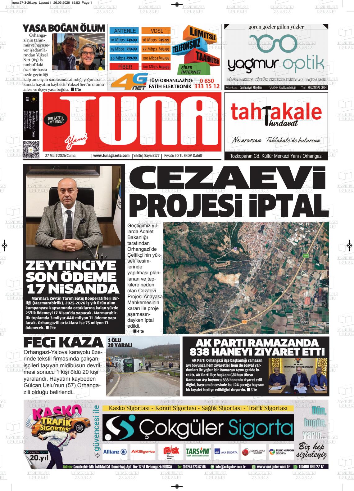 Izmir Yenigun 27.03.2026