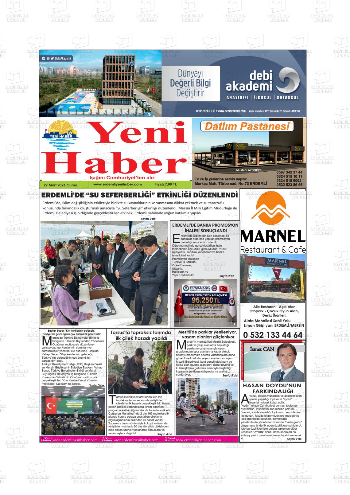 Konya Yenihaber 27.03.2026