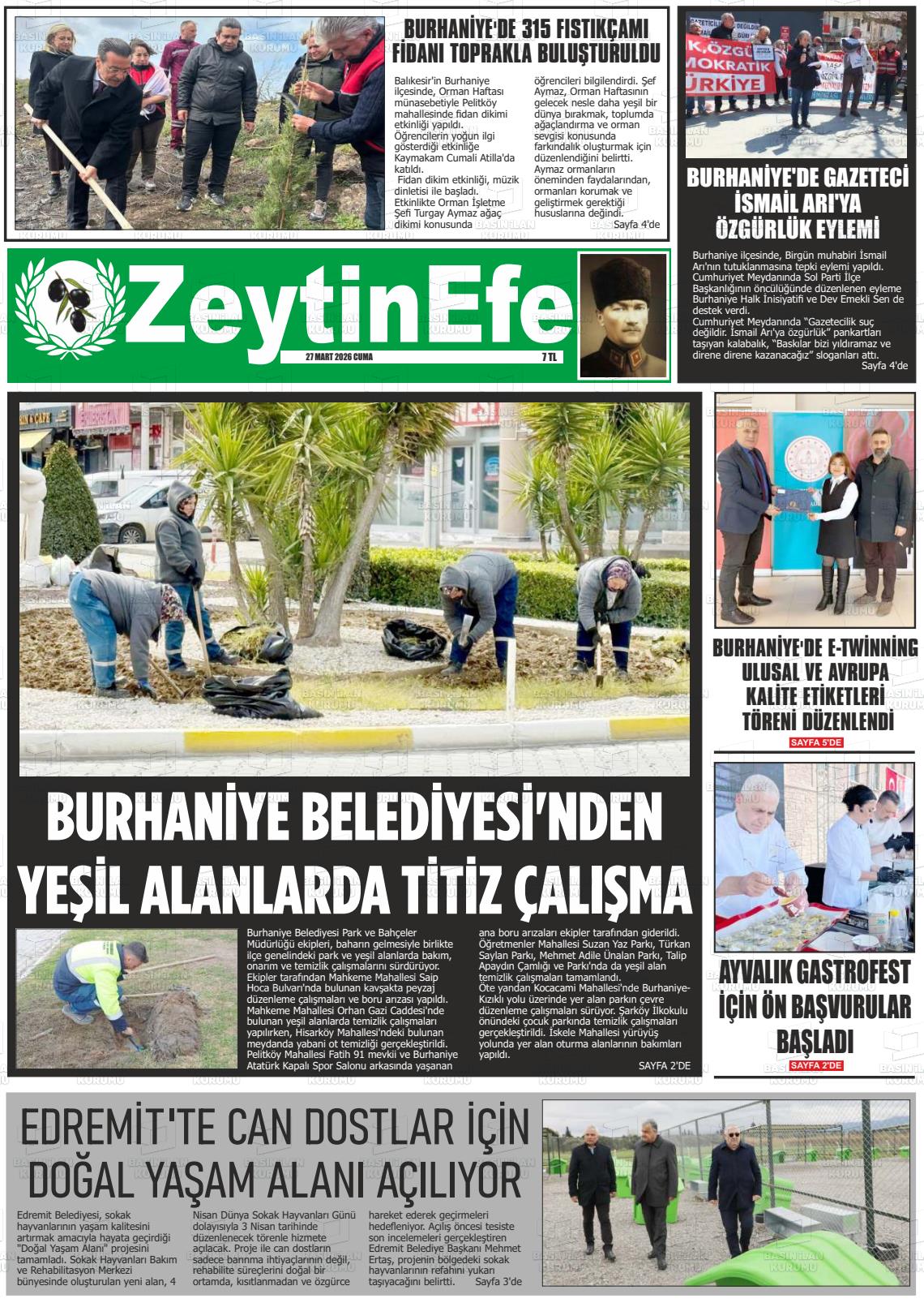 Balikesir Zeytinefe 27.03.2026