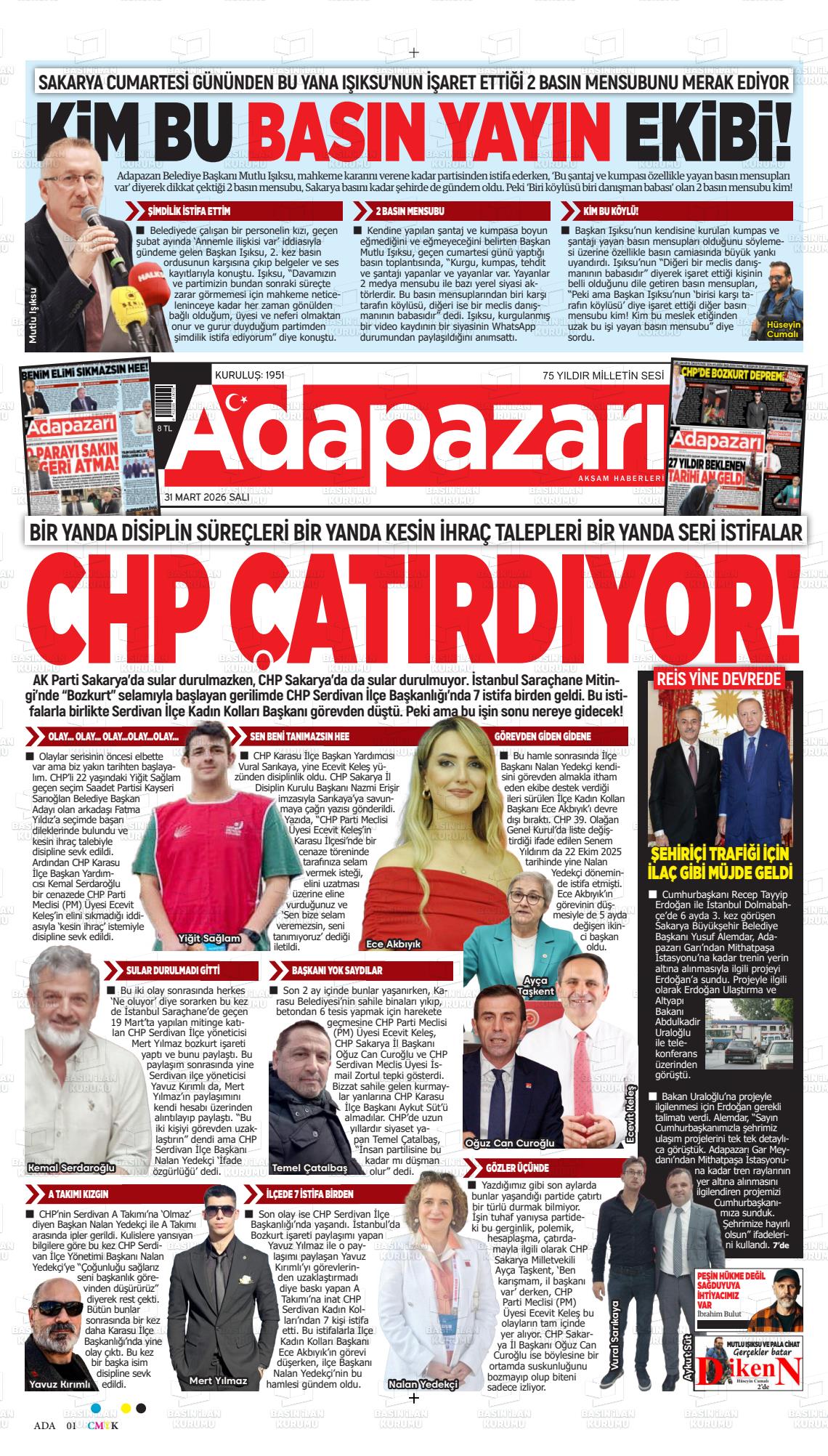 Sakarya Adapazariaksamhaberleri 31.03.2026