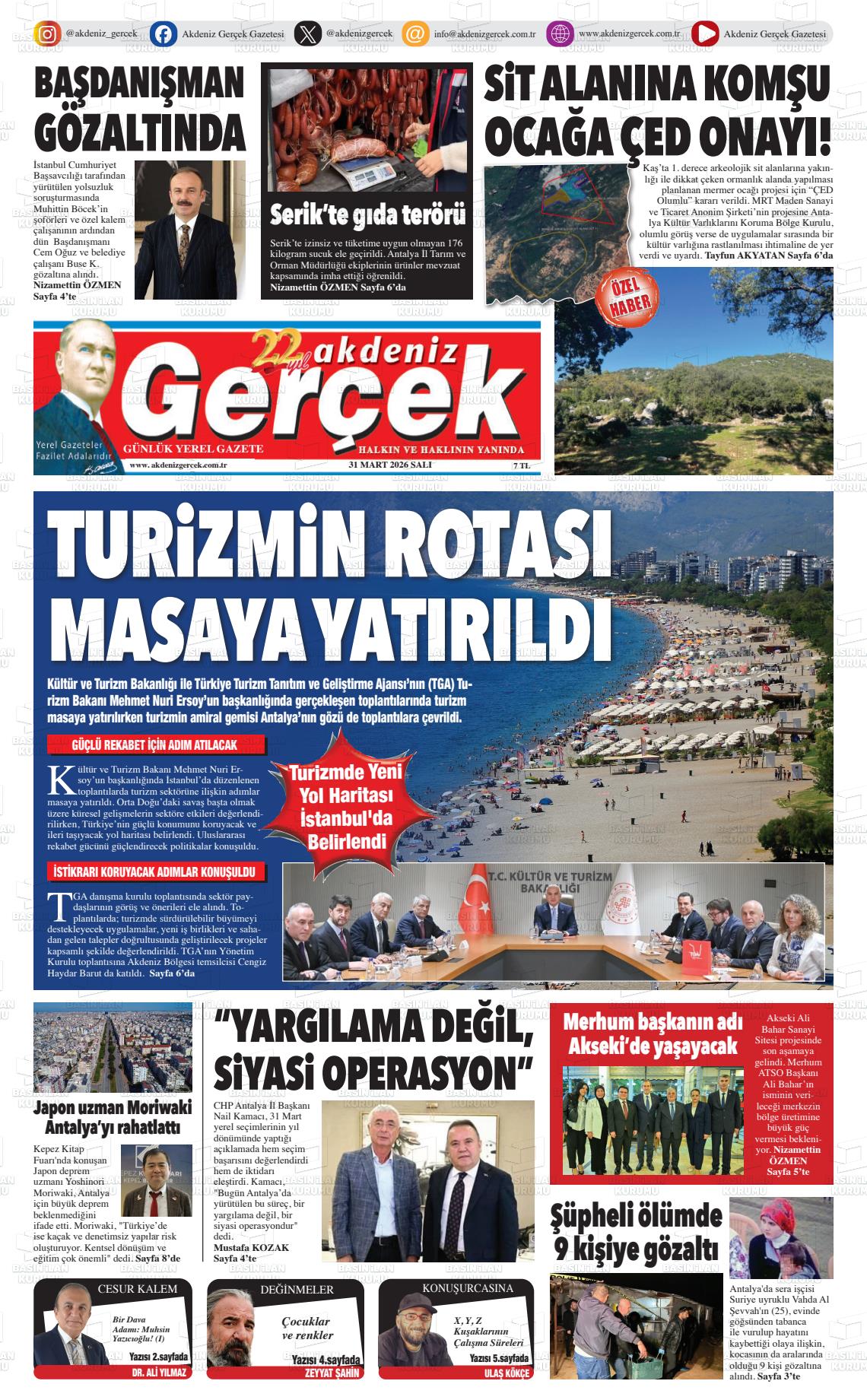 Antalya Akdenizgercek 31.03.2026
