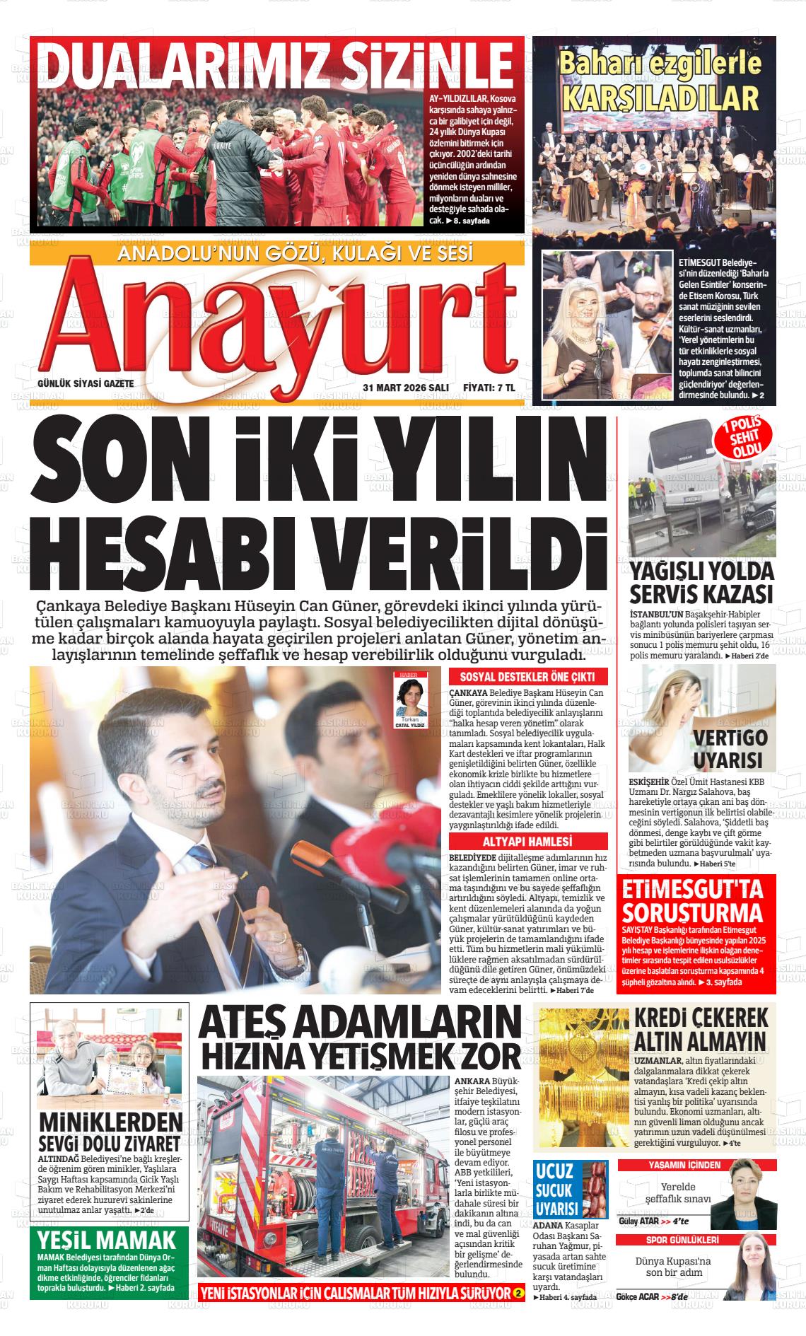 Ankara Anayurt 31.03.2026