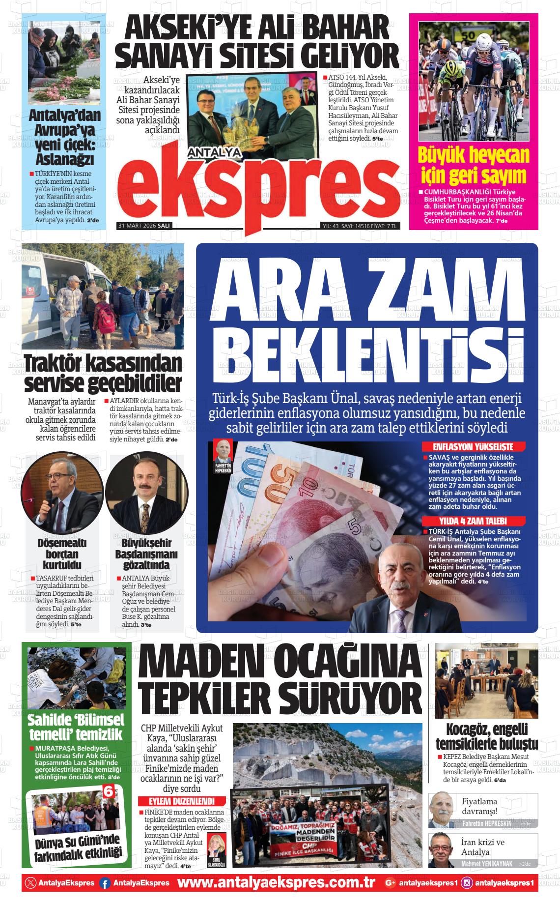 Antalya Ekspres 31.03.2026