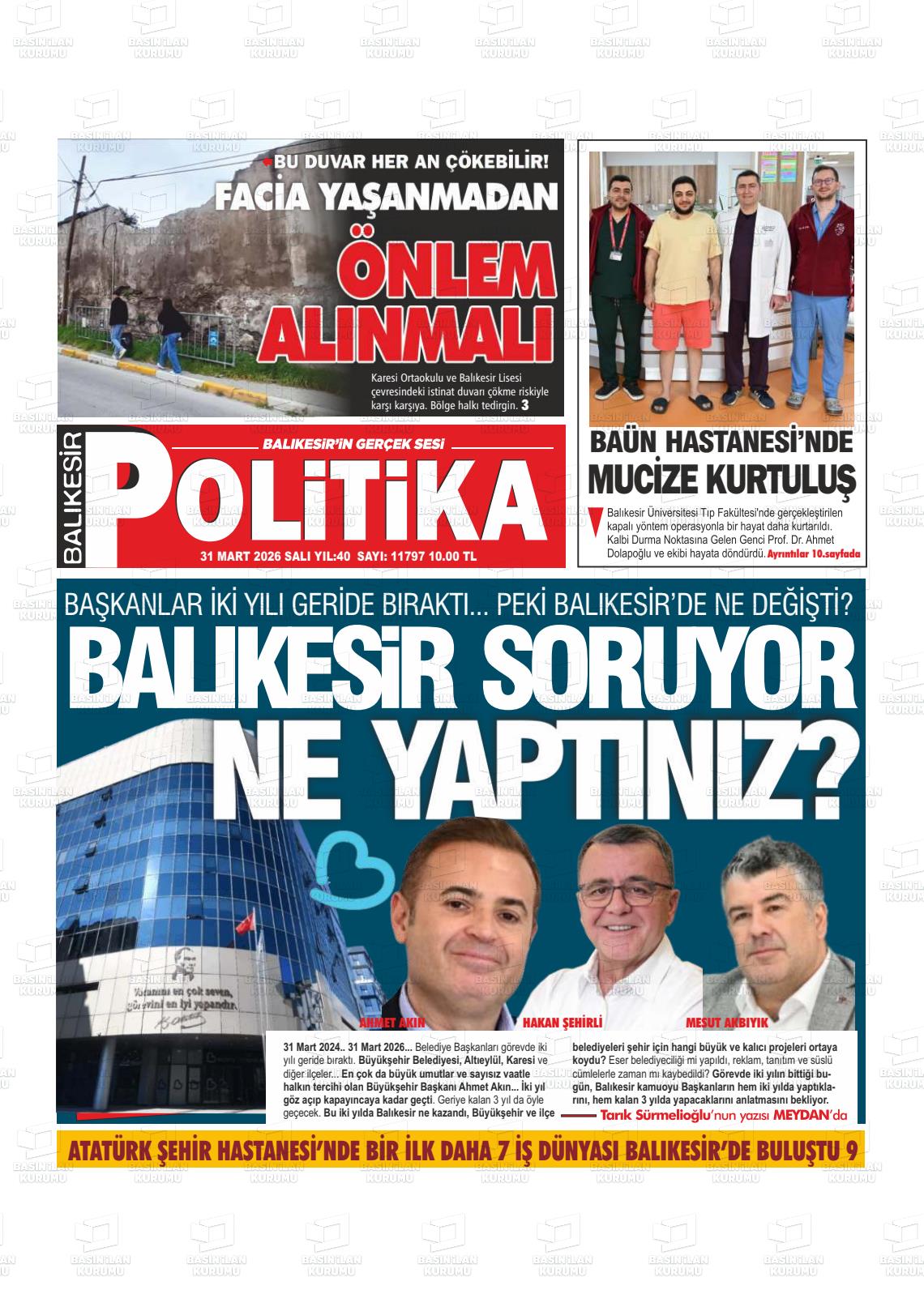 Balikesir Politika 31.03.2026