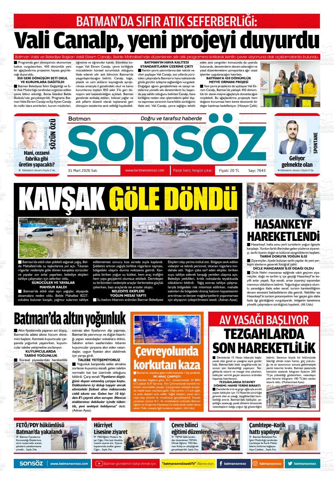 Batman Sonsoz 31.03.2026