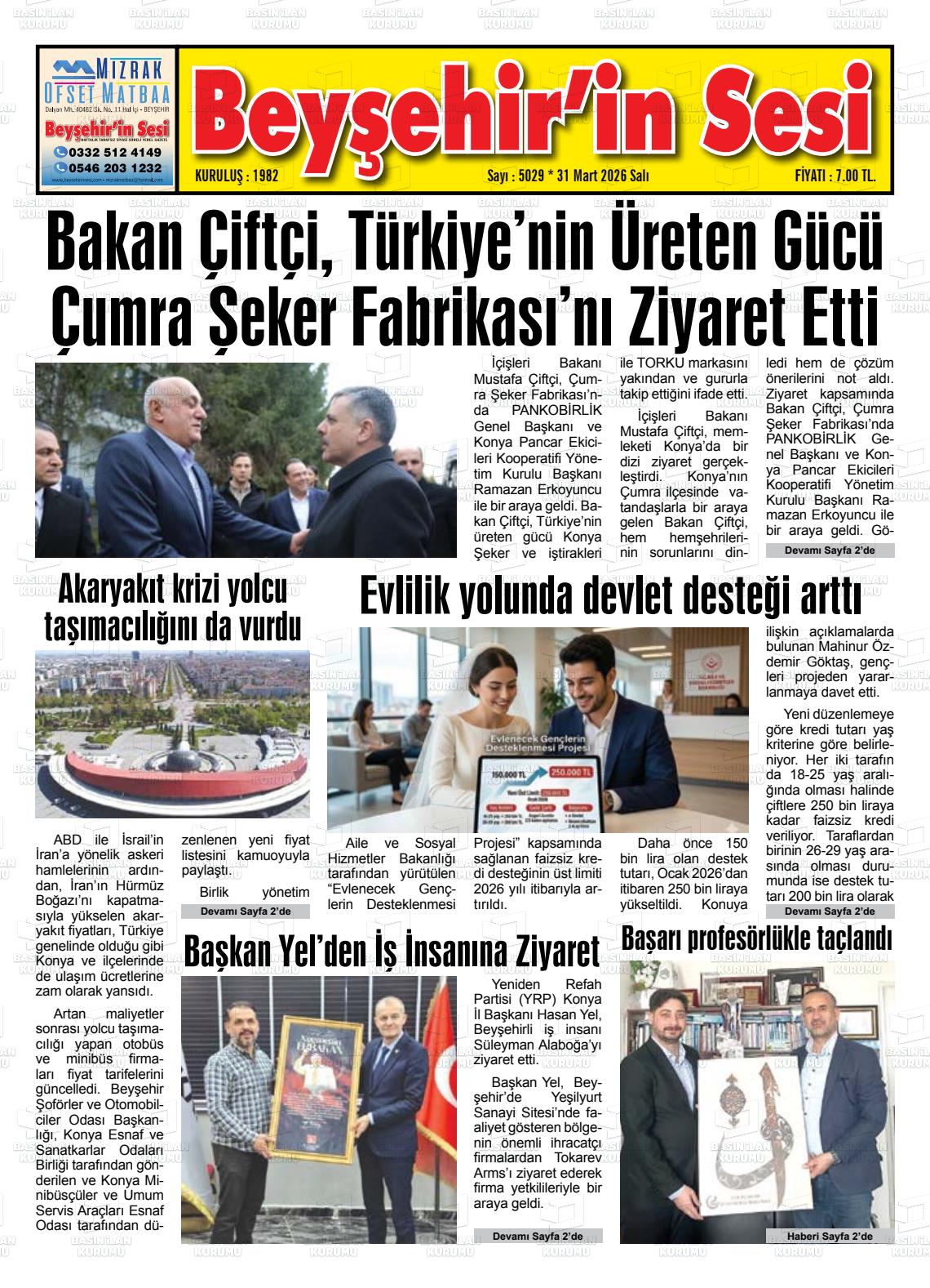 Konya Beysehirinsesi 31.03.2026