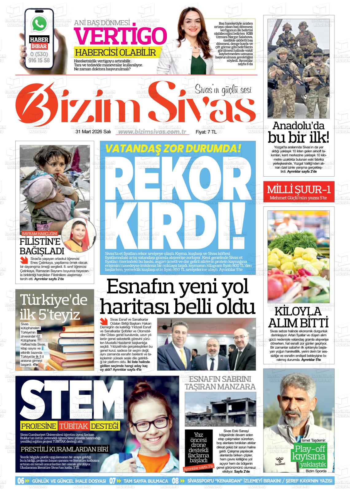 Sivas Bizim 31.03.2026