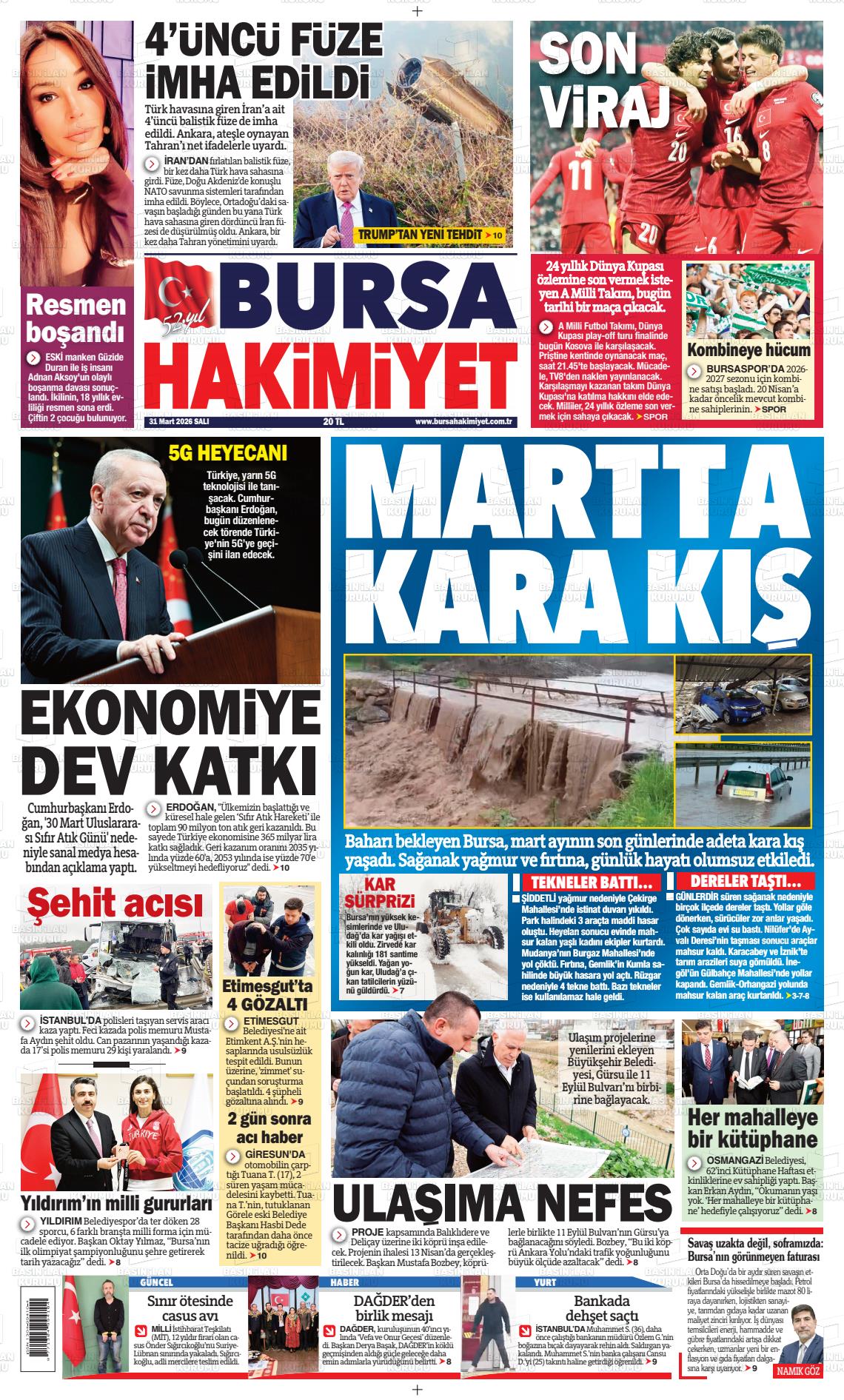 Bursa Hakimiyet 31.03.2026