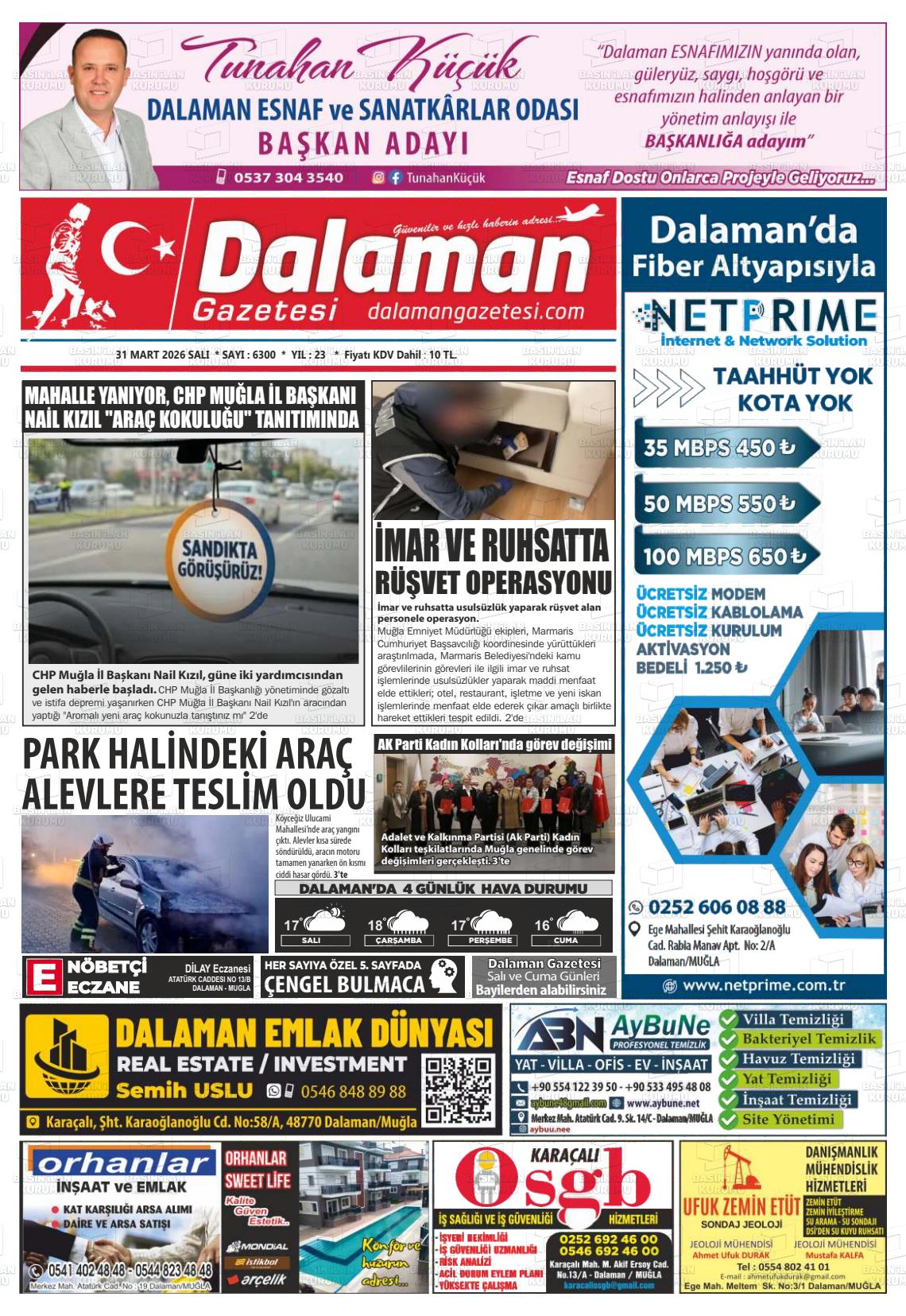 Mugla Dalaman 31.03.2026