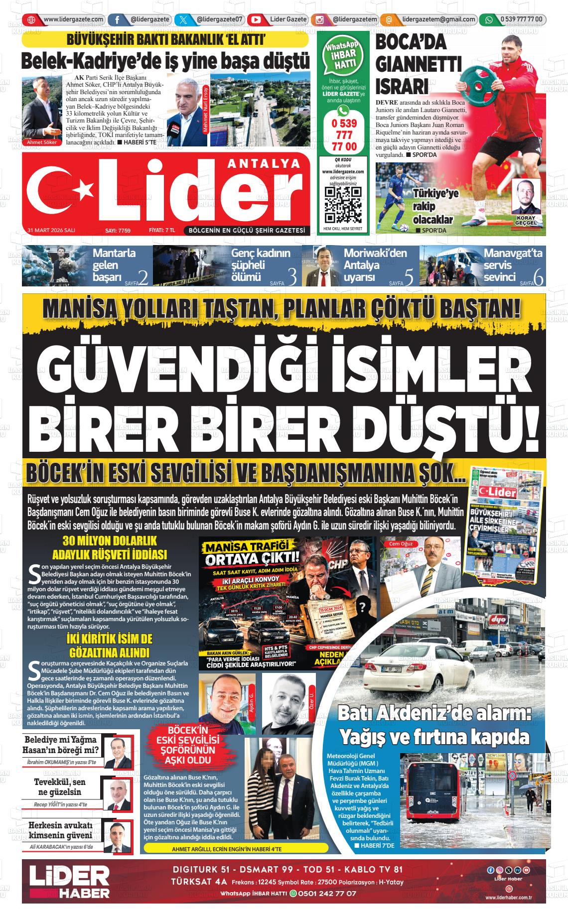 Antalya Gazetebir 31.03.2026
