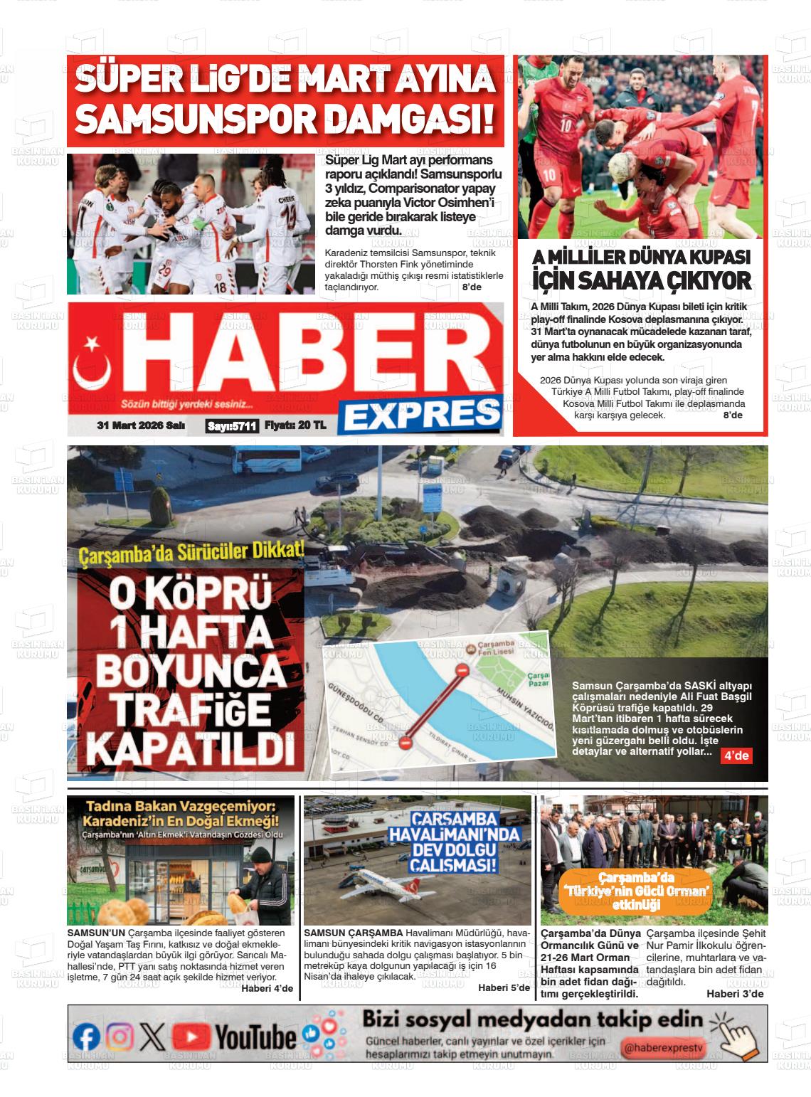 Samsun Haberexpres 31.03.2026
