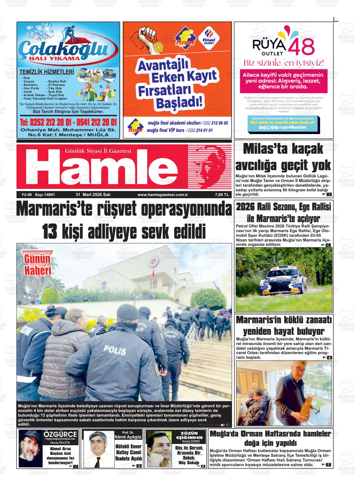 Mugla Hamle 31.03.2026