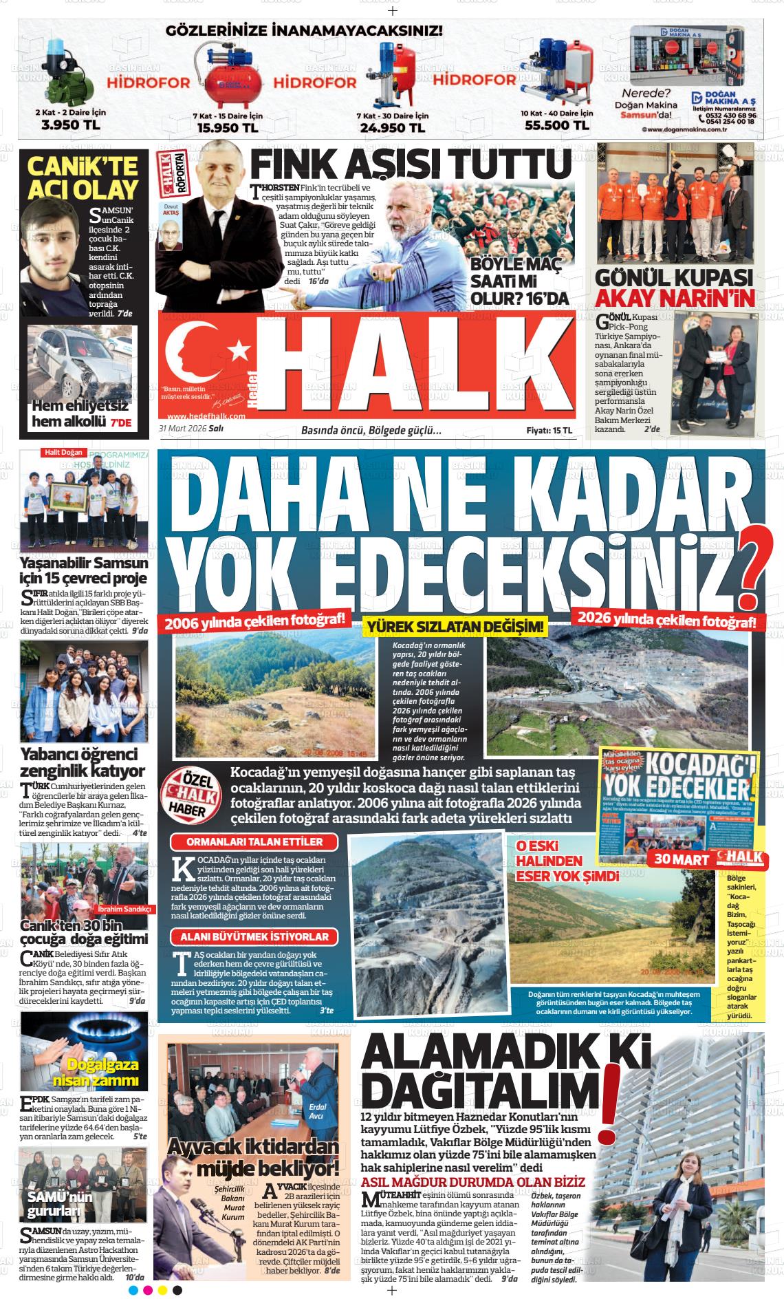 Samsun Hedefhalk 31.03.2026