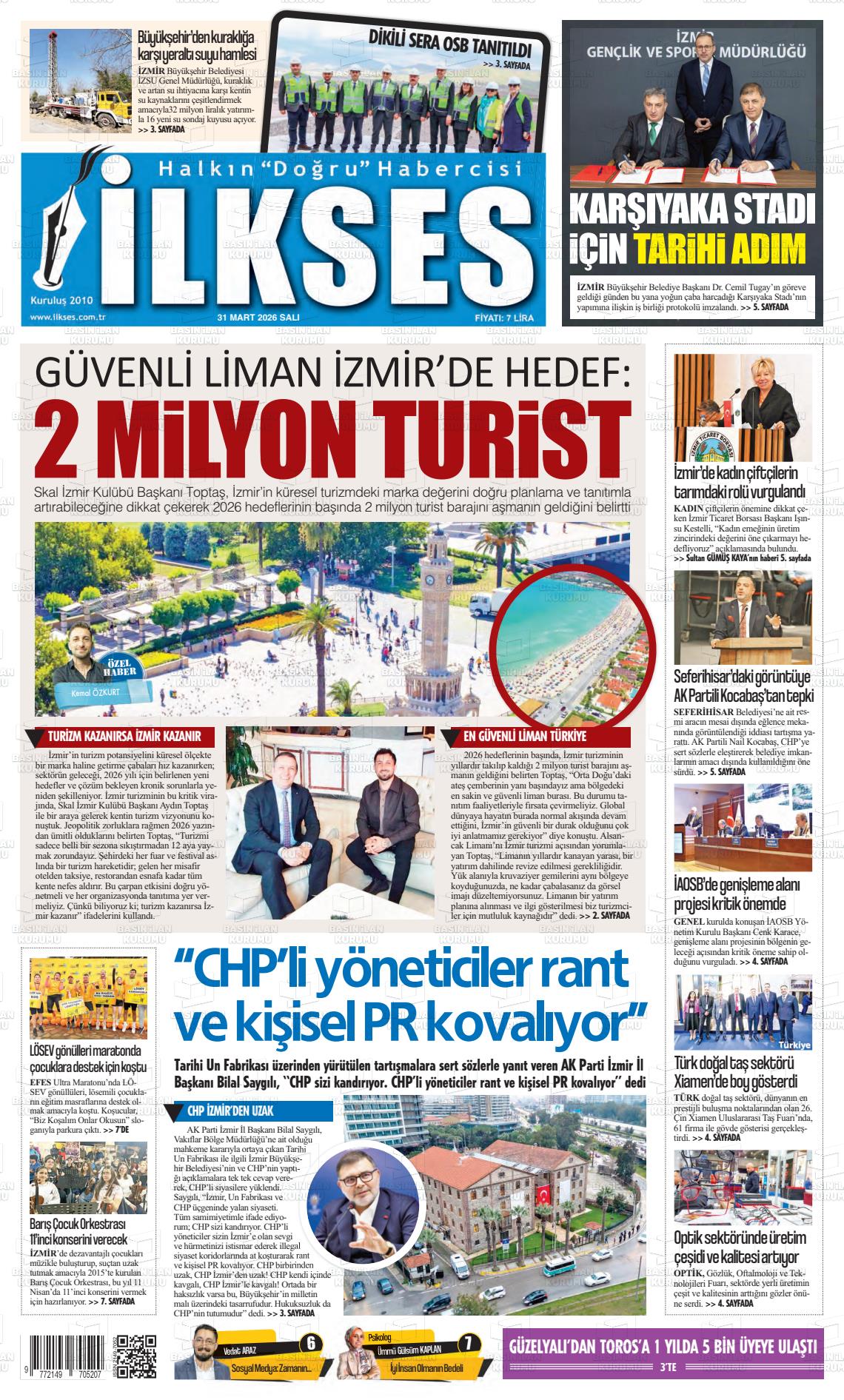 Izmir Ilkses 31.03.2026