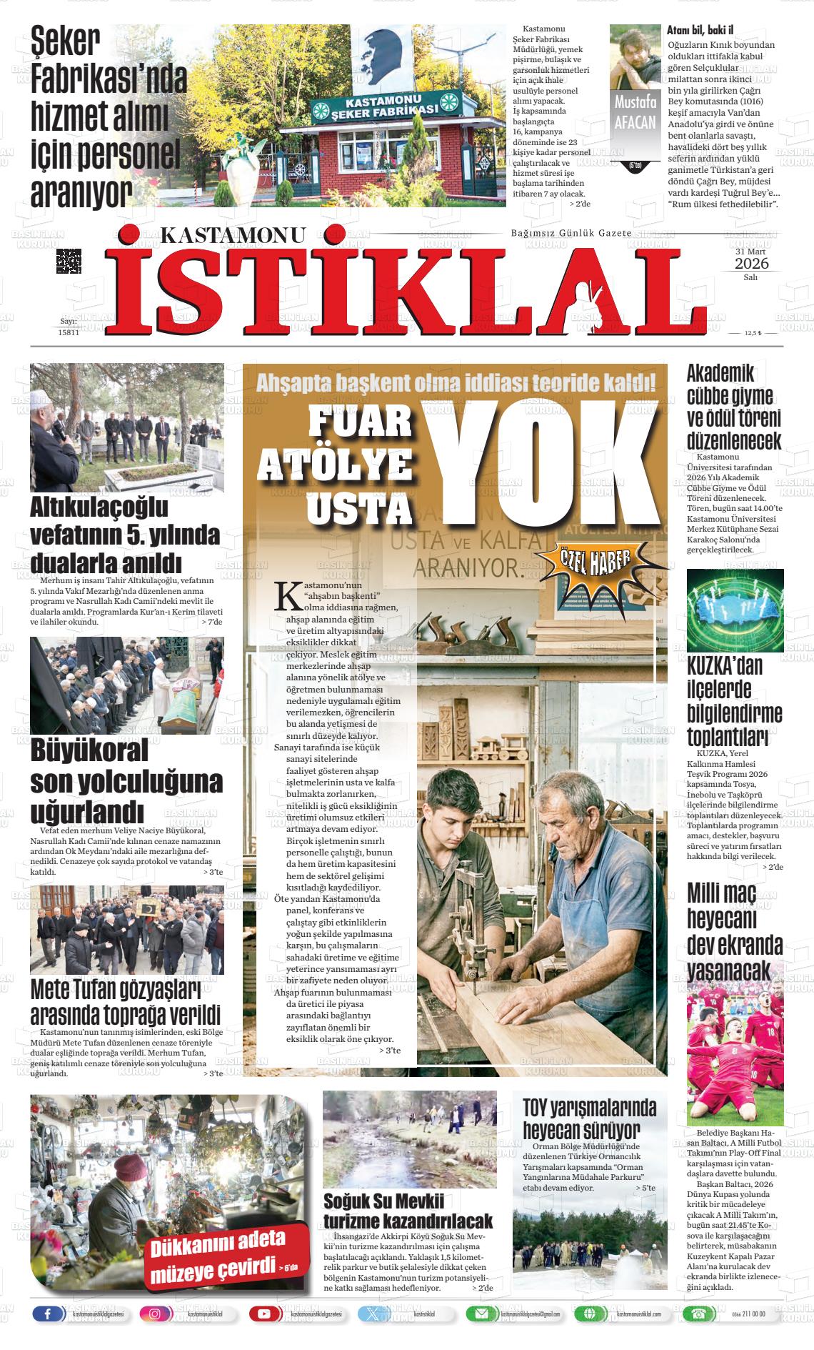 Kastamonu 31.03.2026