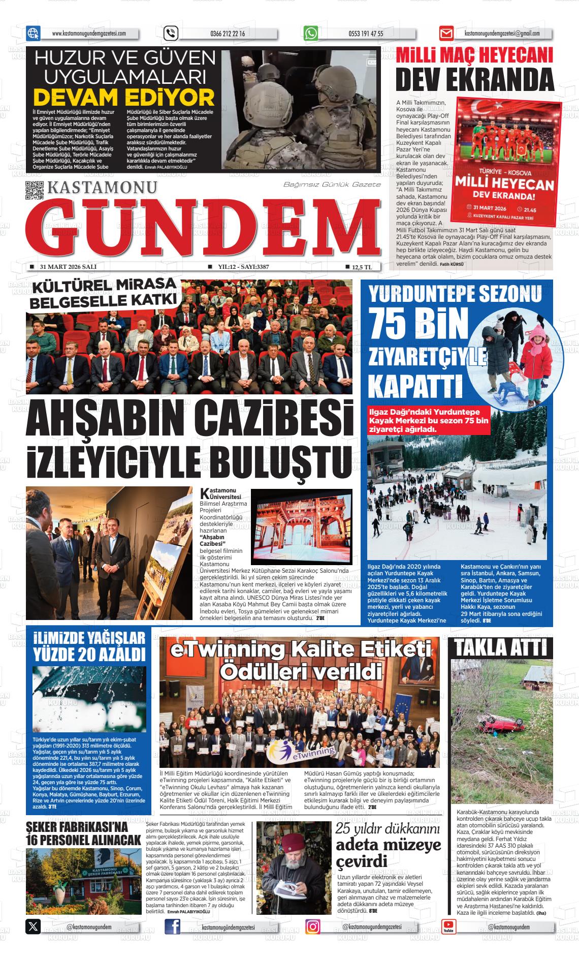 Kastamonu Gundem 31.03.2026