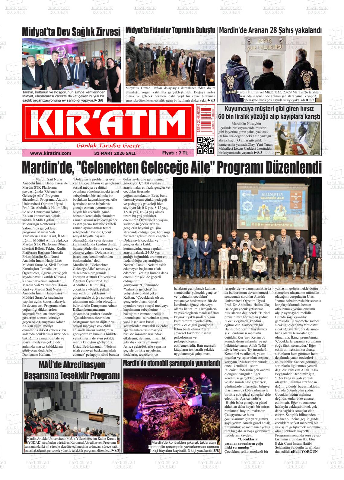 Mardin Kiratim 31.03.2026