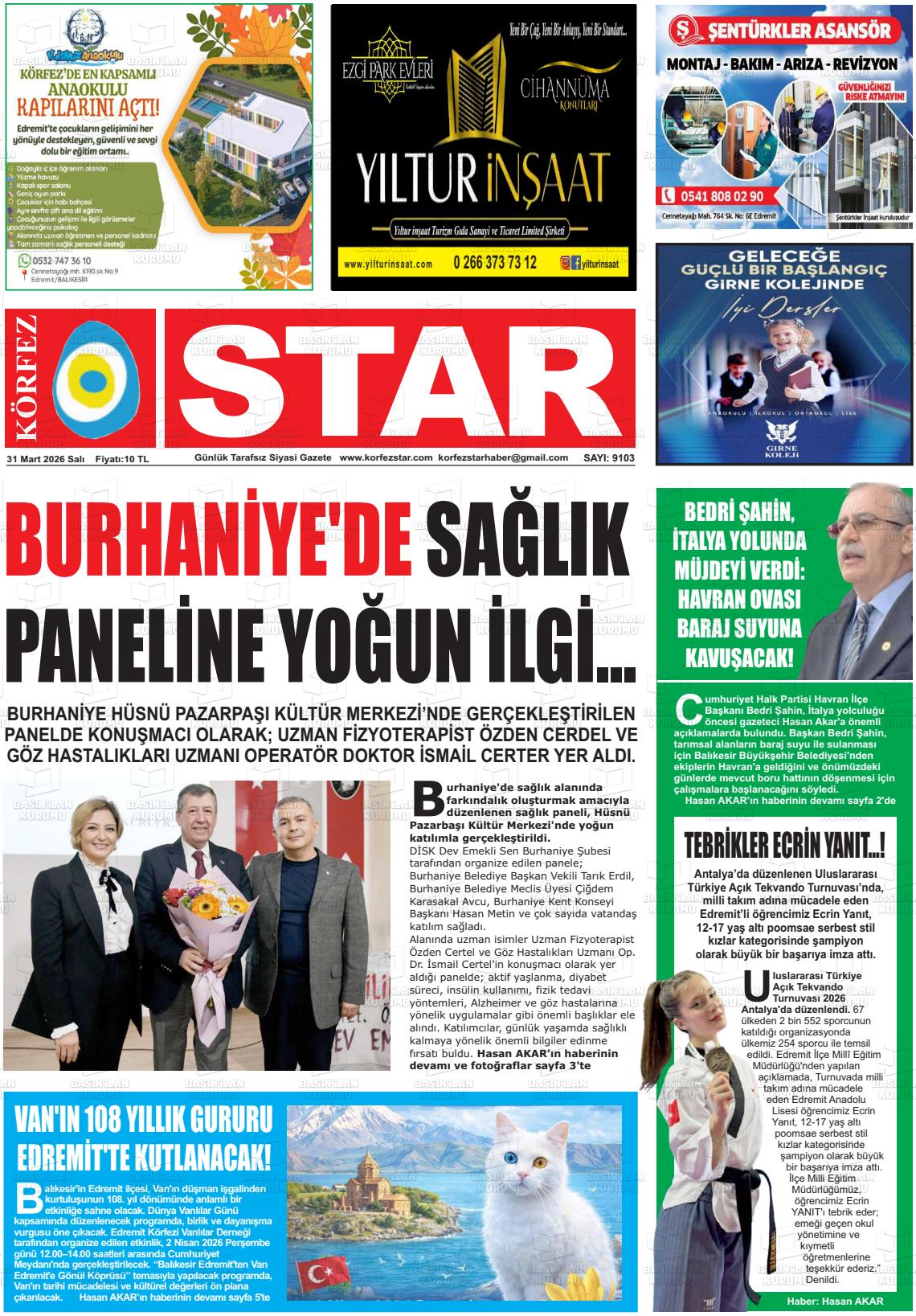 Balikesir Korfezstar 31.03.2026