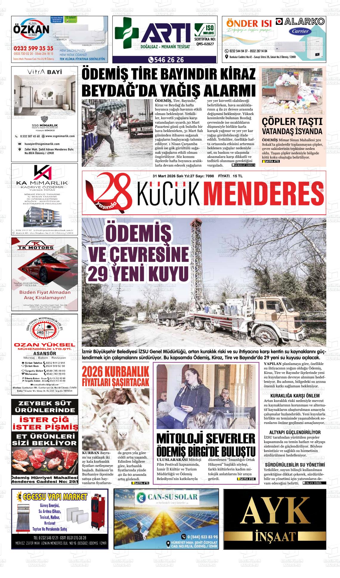 Izmir Kucukmenderes 31.03.2026