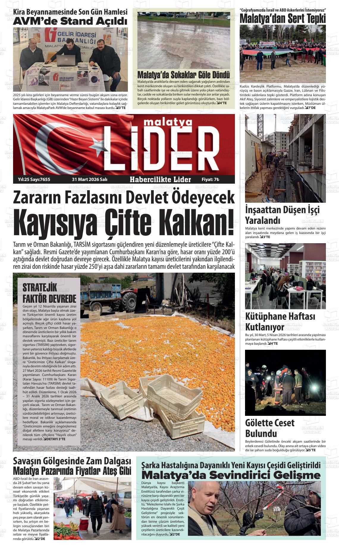 Malatya Sonsoz 31.03.2026