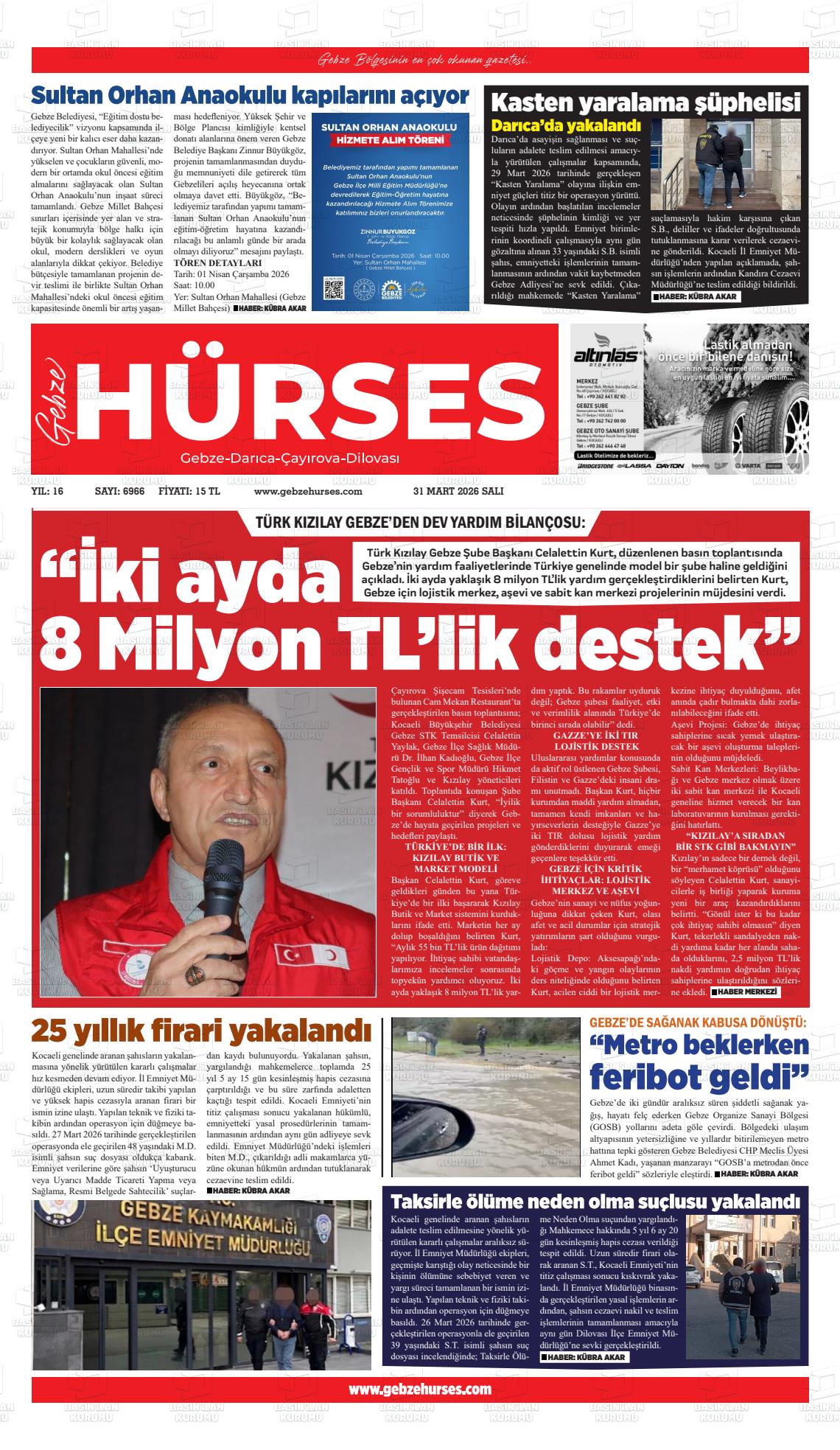 Kocaeli Marmaragebze 31.03.2026