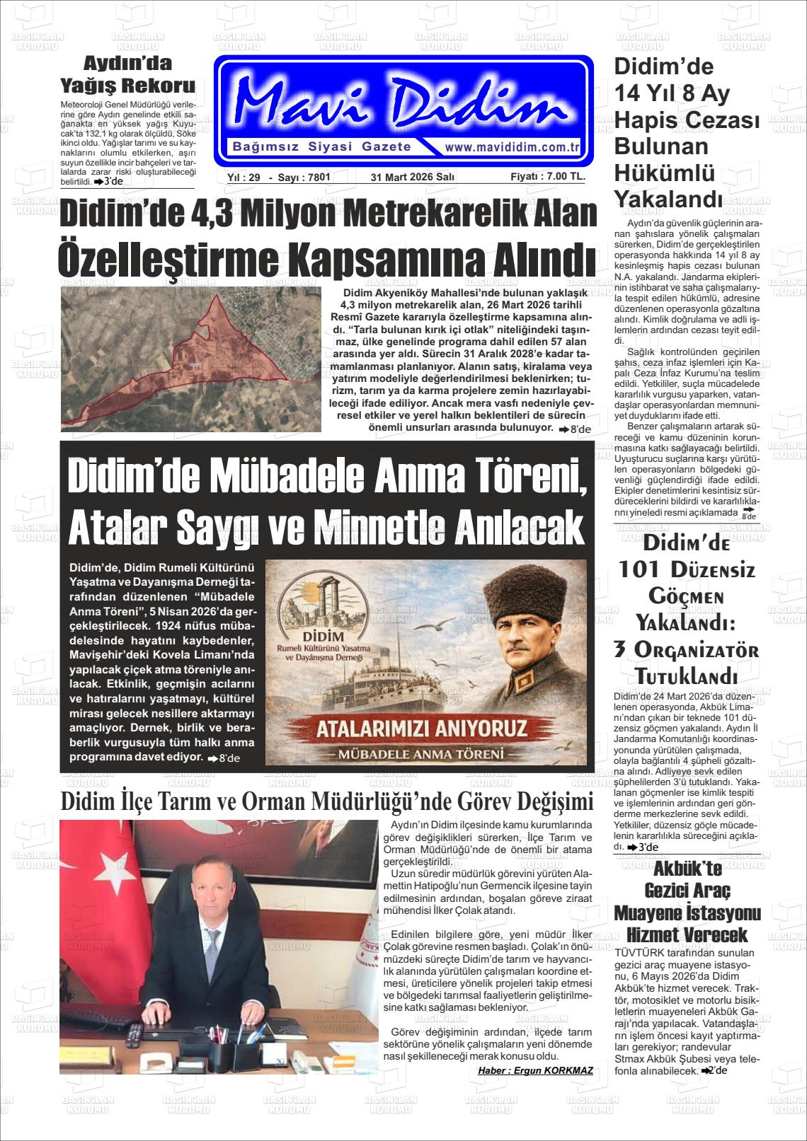 Aydin Mavididim 31.03.2026