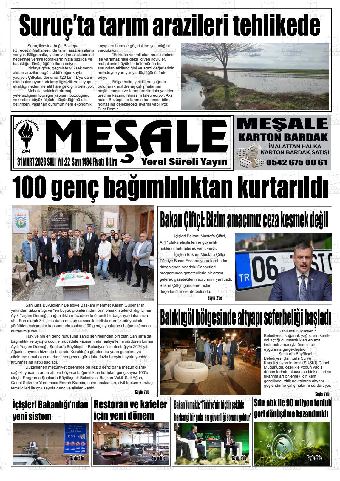 Sanliurfa Mesale 31.03.2026