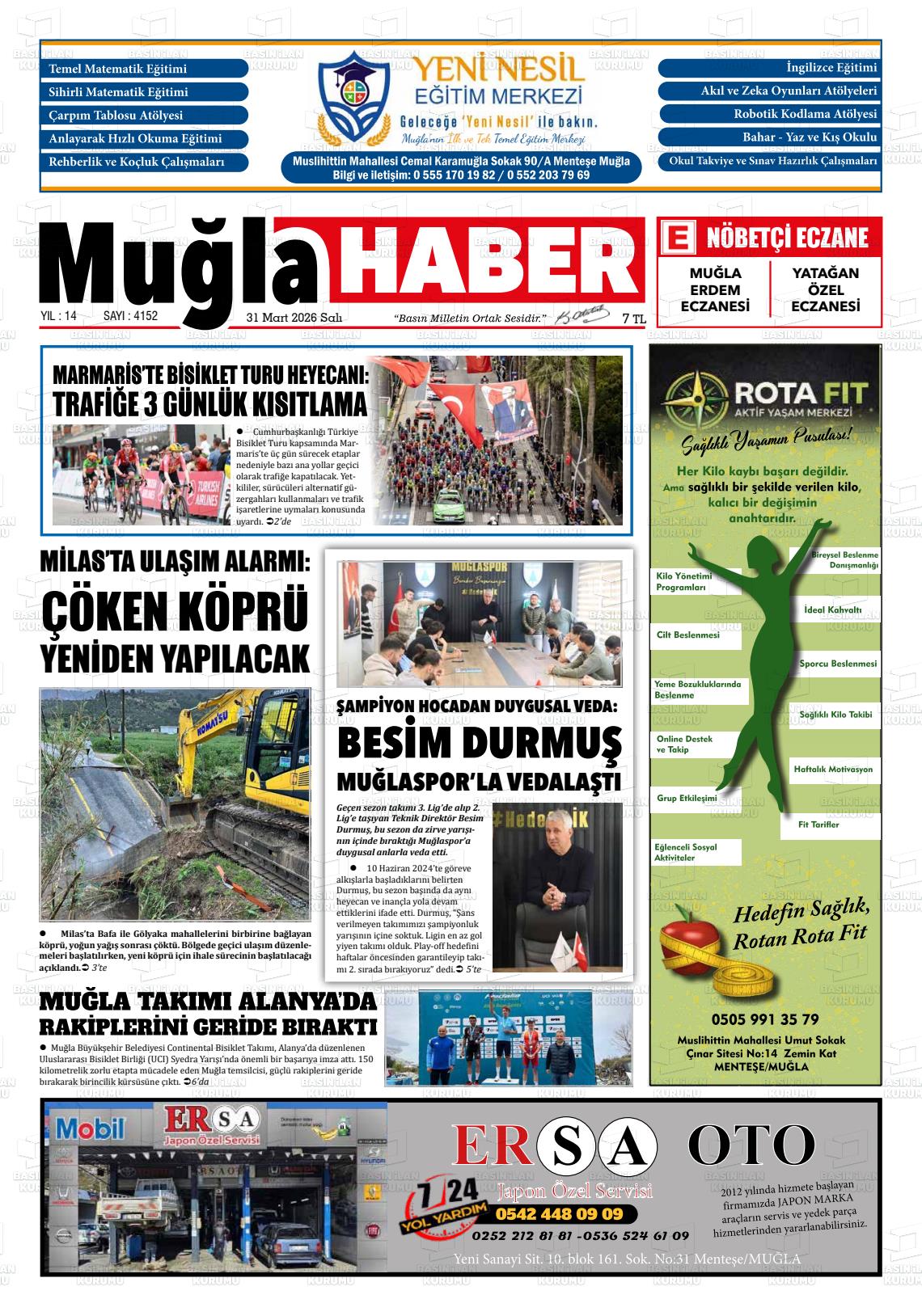 Mugla Haber 31.03.2026
