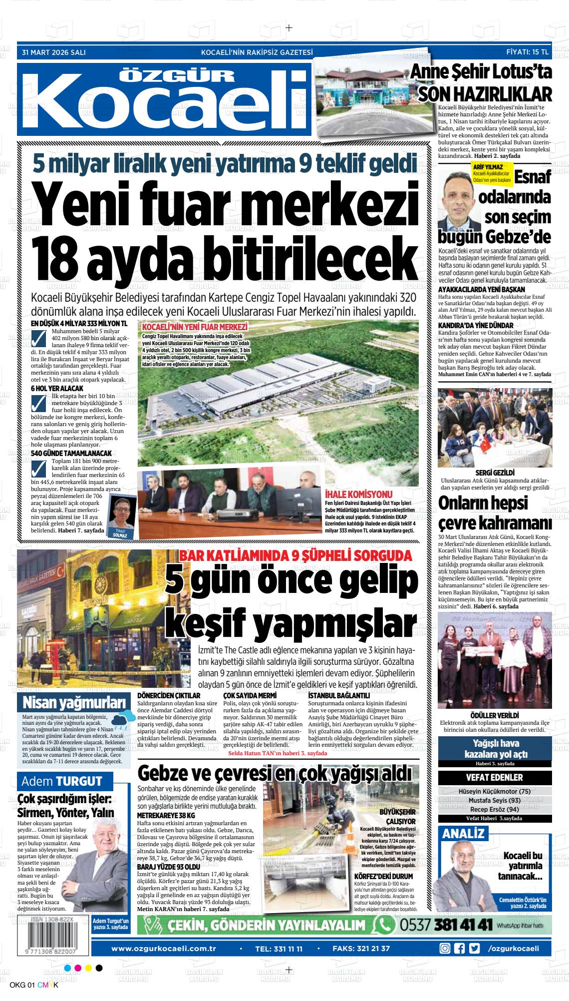 Kocaeli Ozgur 31.03.2026