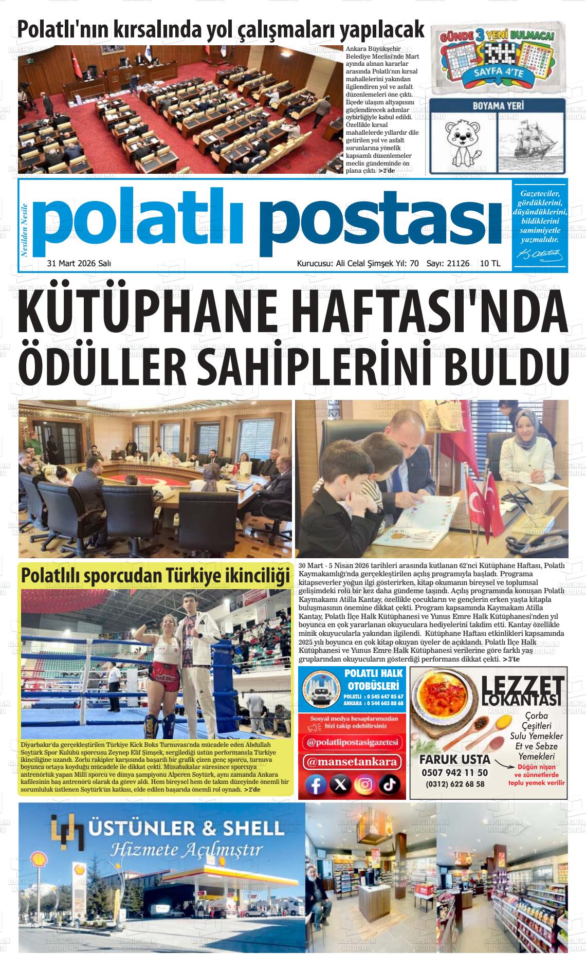Ankara Polatlipostasi 31.03.2026