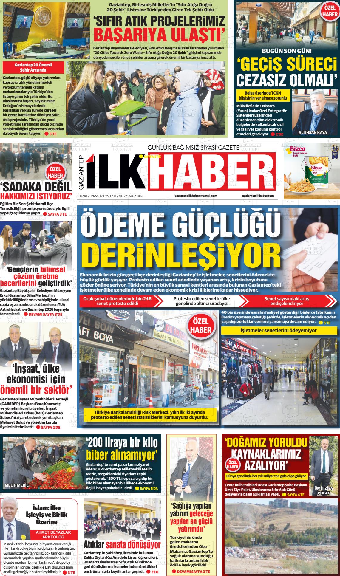 Sabah(gaziantep) 31.03.2026