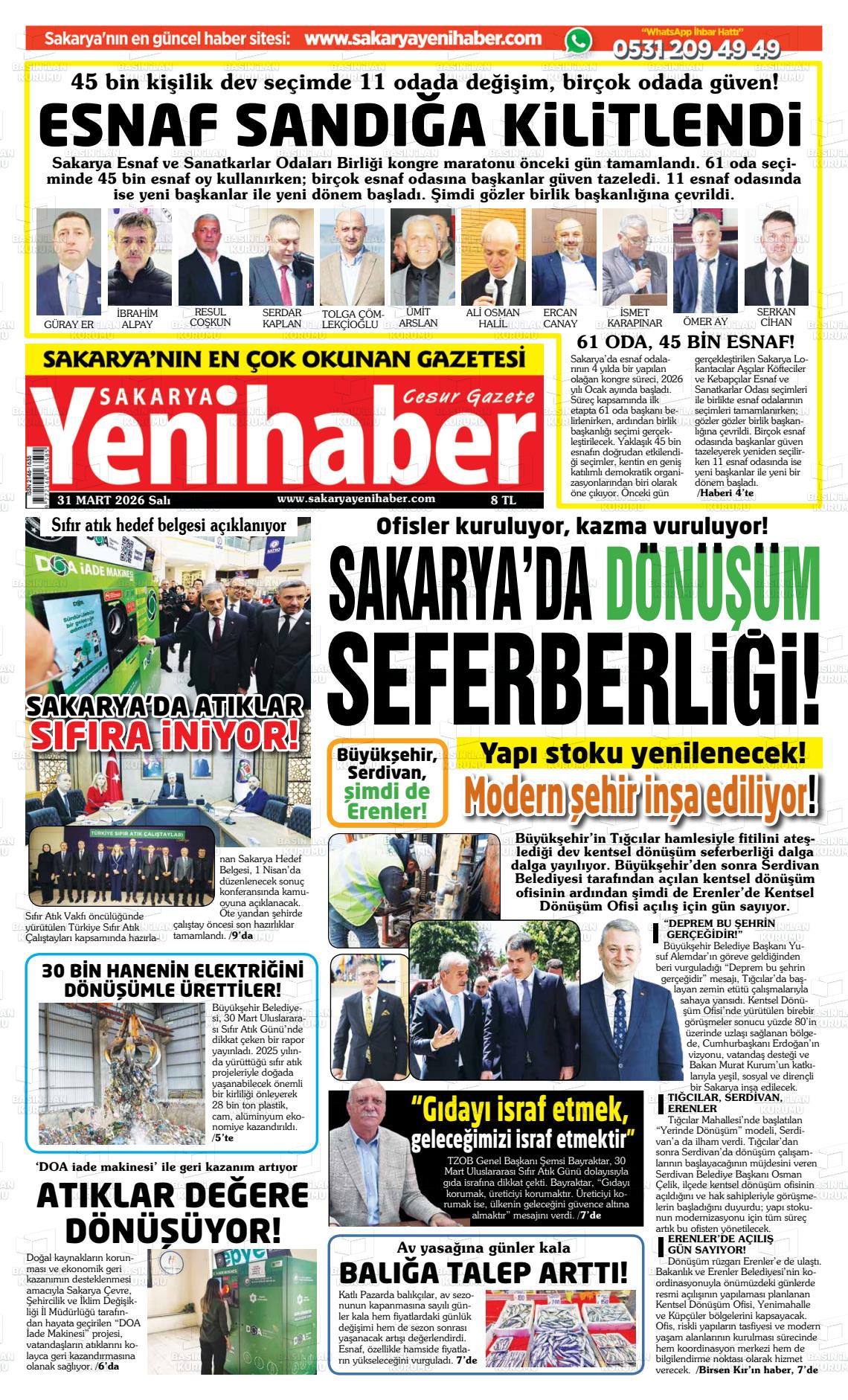 Sakarya Yenihaber 31.03.2026