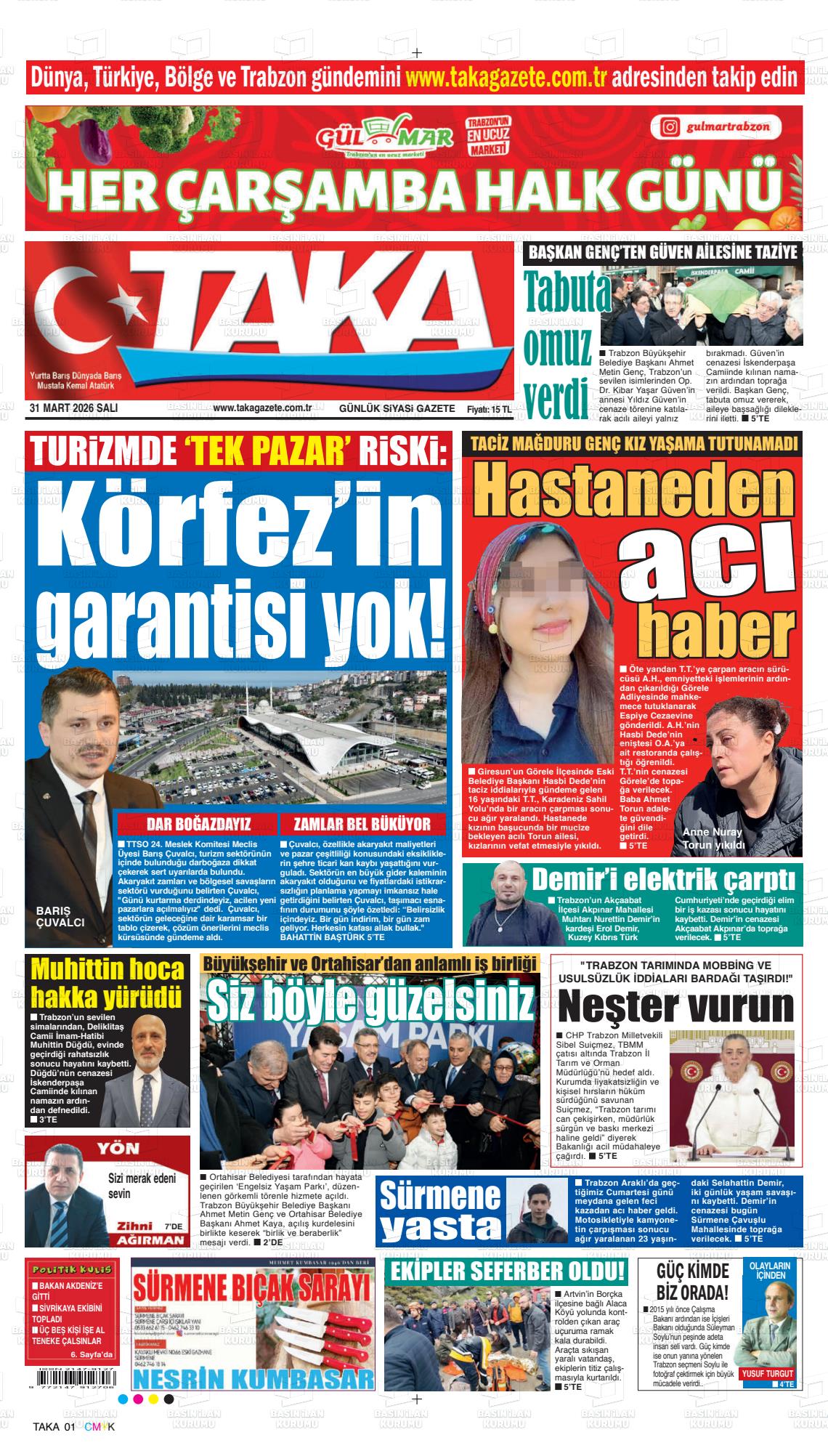 Trabzon Taka 31.03.2026