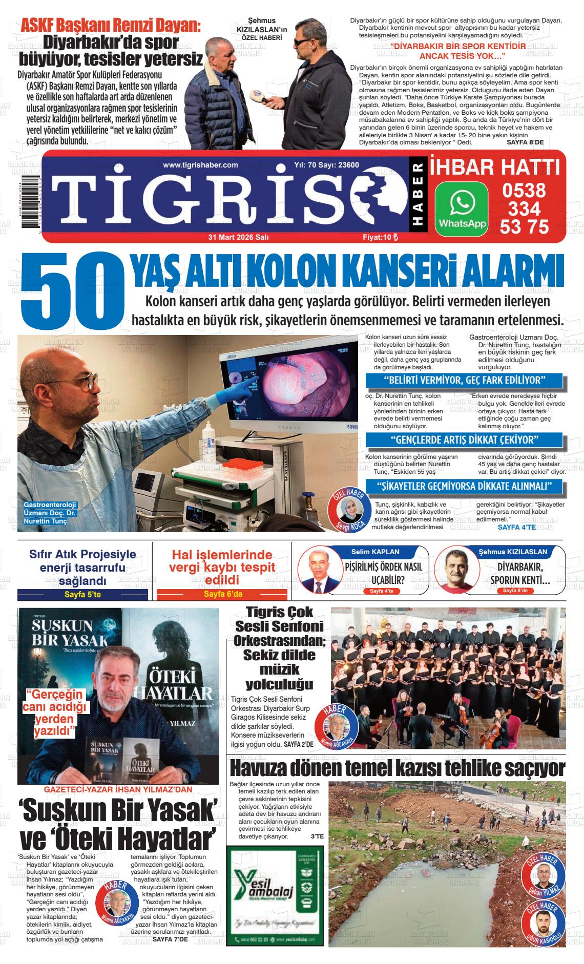 Diyarbakir Tirgis 31.03.2026