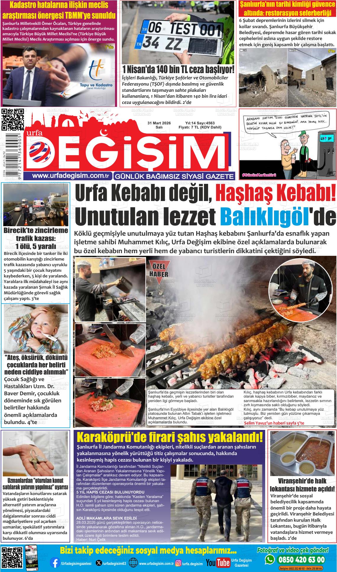 Sanliurfa Urfastar 31.03.2026