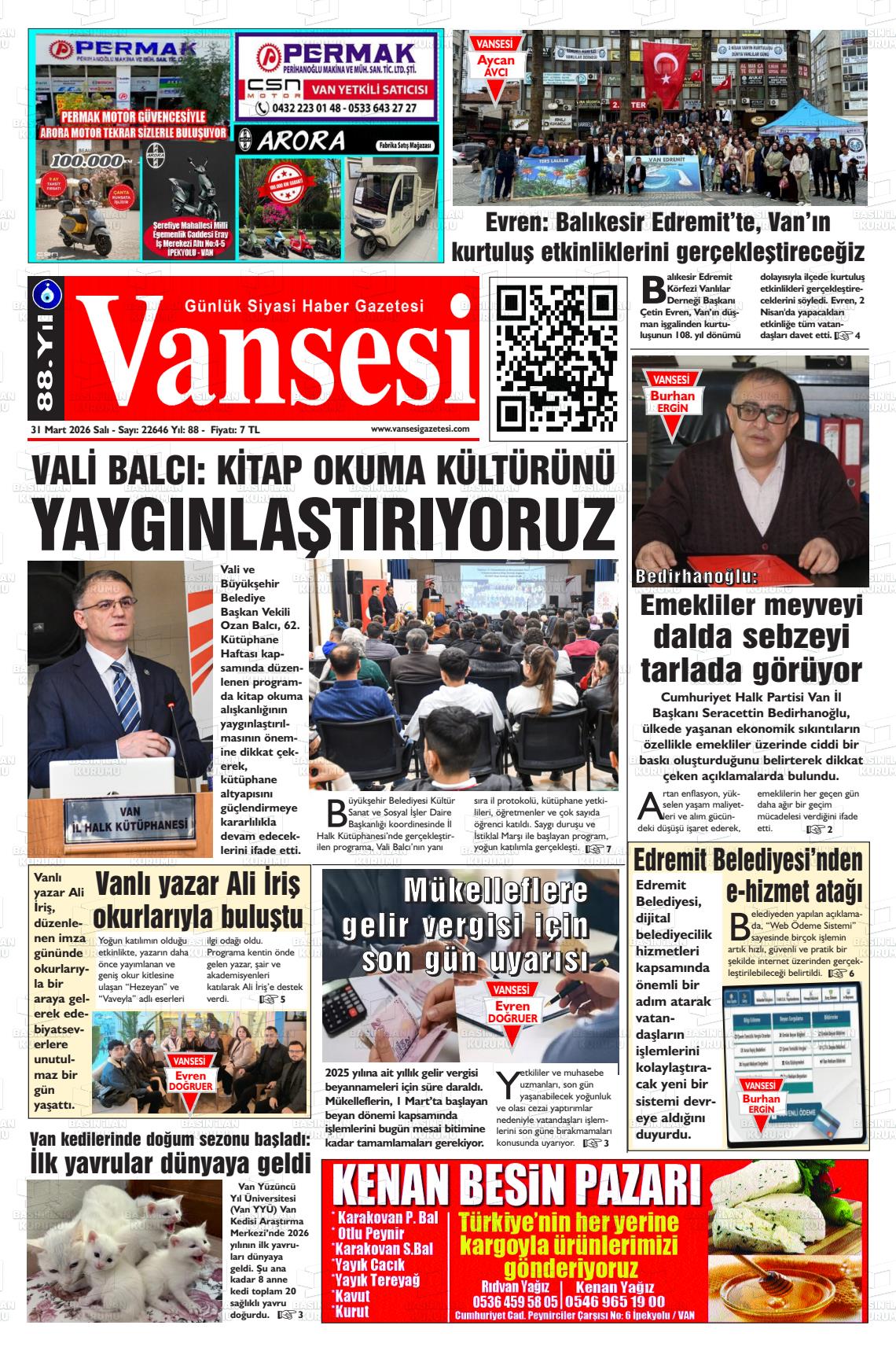 Van Sesi 31.03.2026