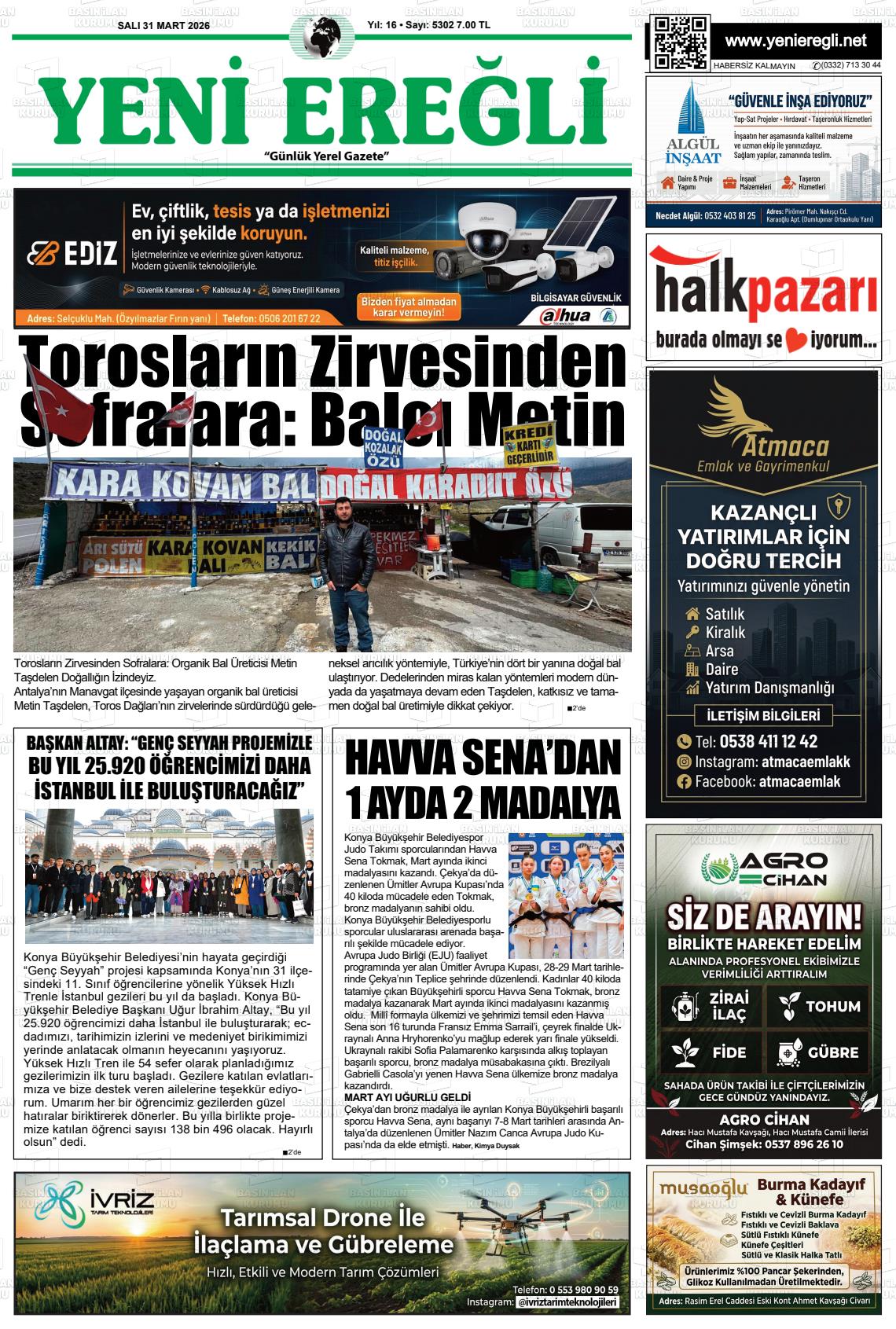 Konya Yenieregli 31.03.2026