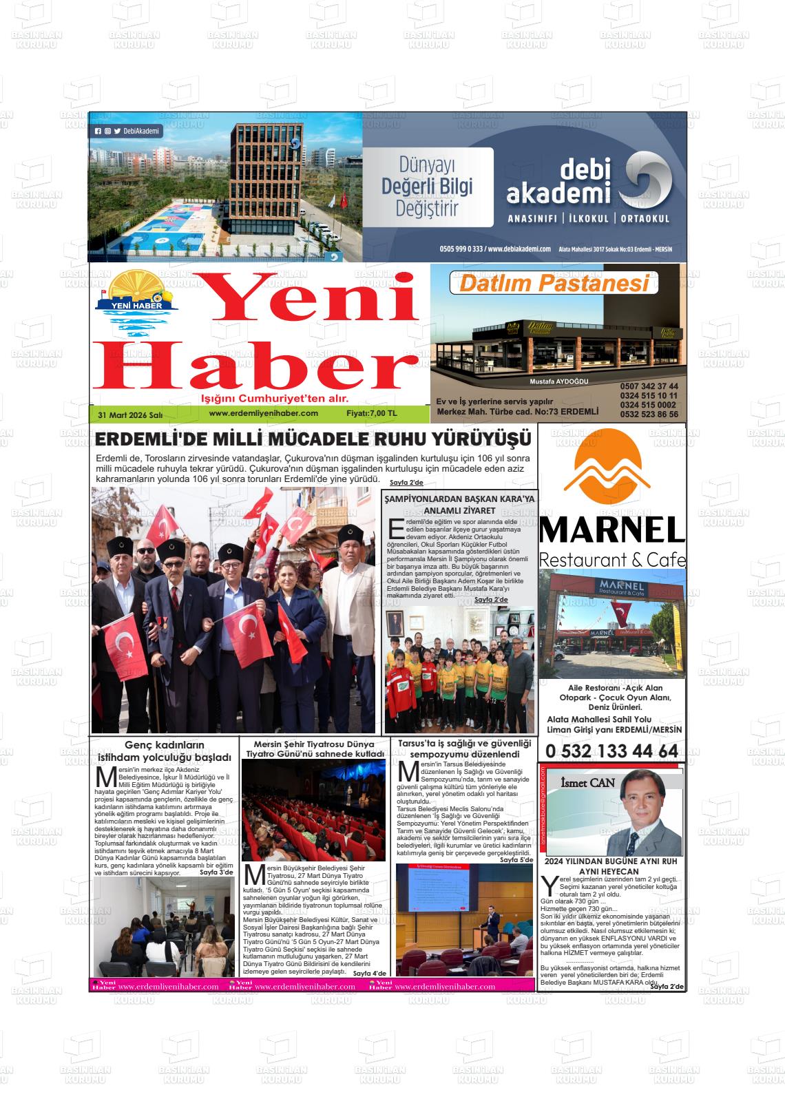 Konya Yenihaber 31.03.2026