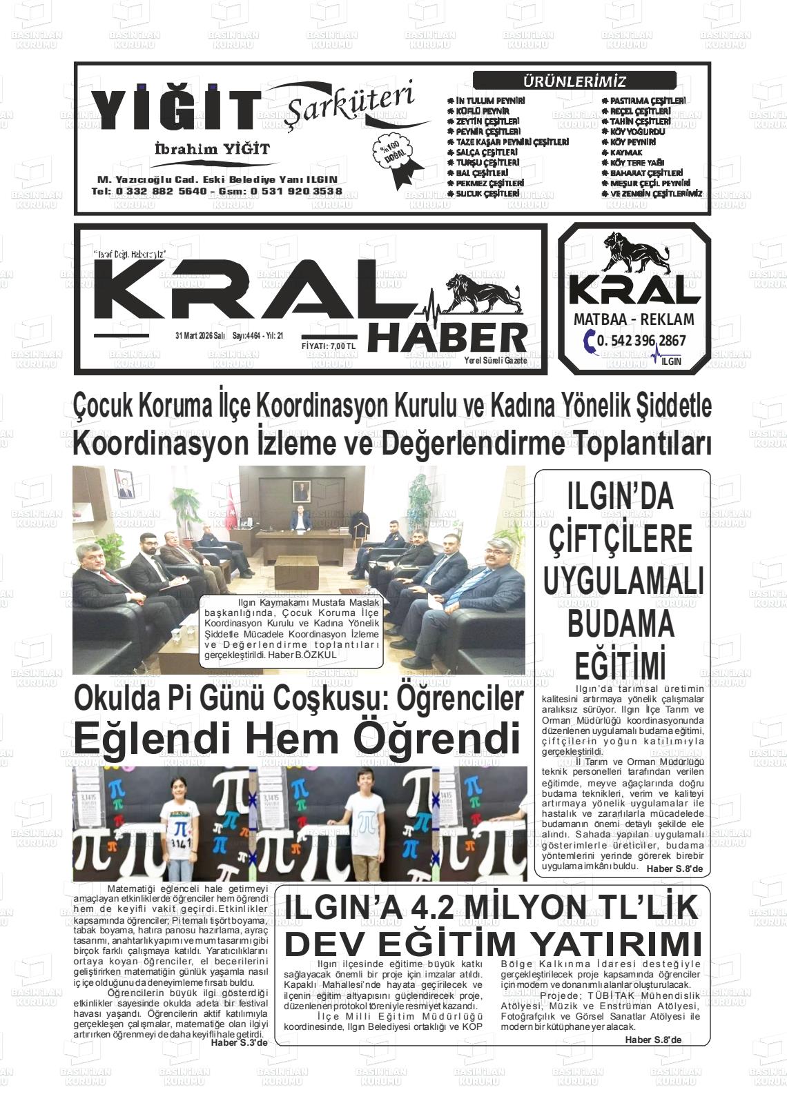 Konya Yeniilginpostasi 31.03.2026