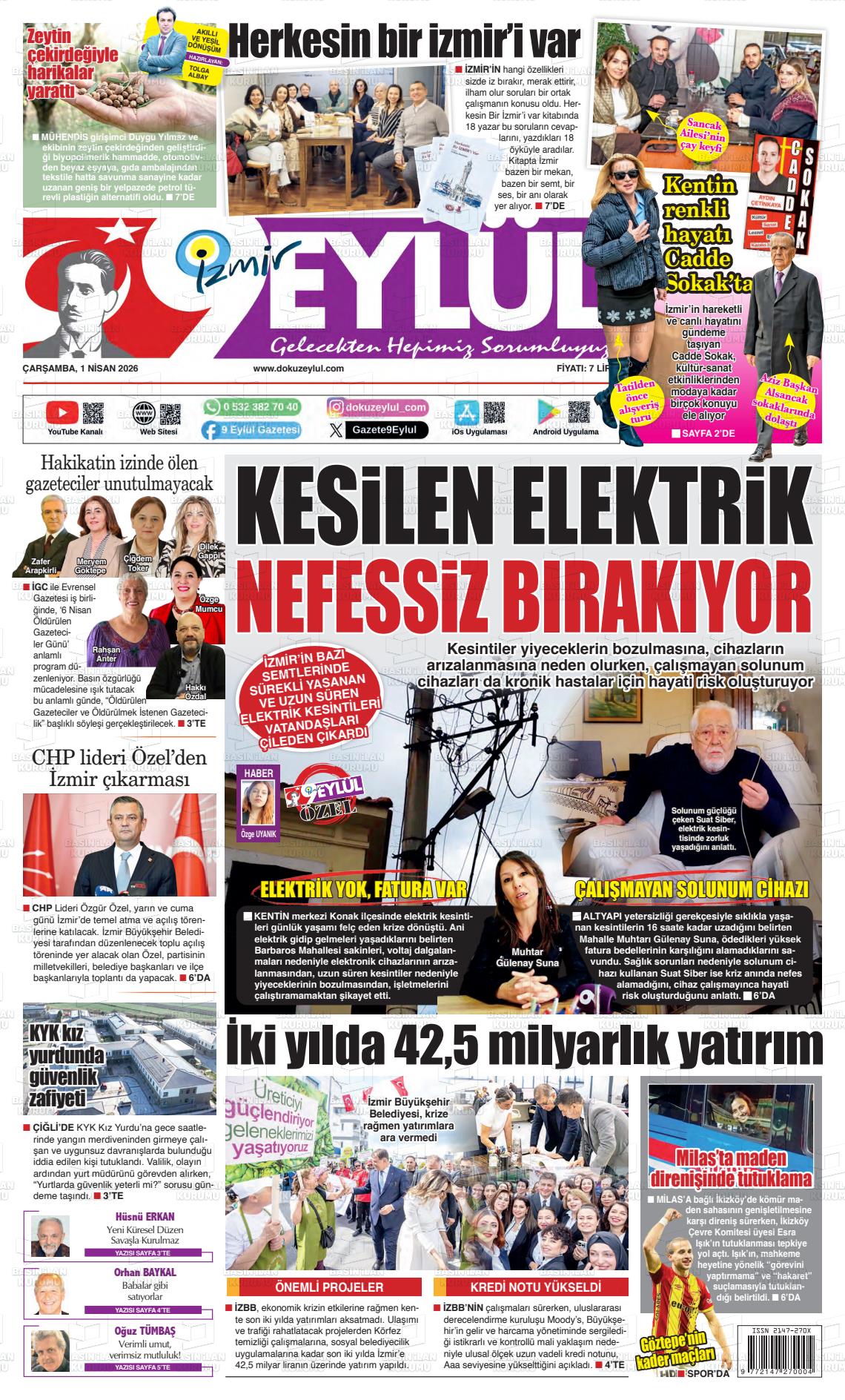 Izmir 9 Eylul 01.04.2026