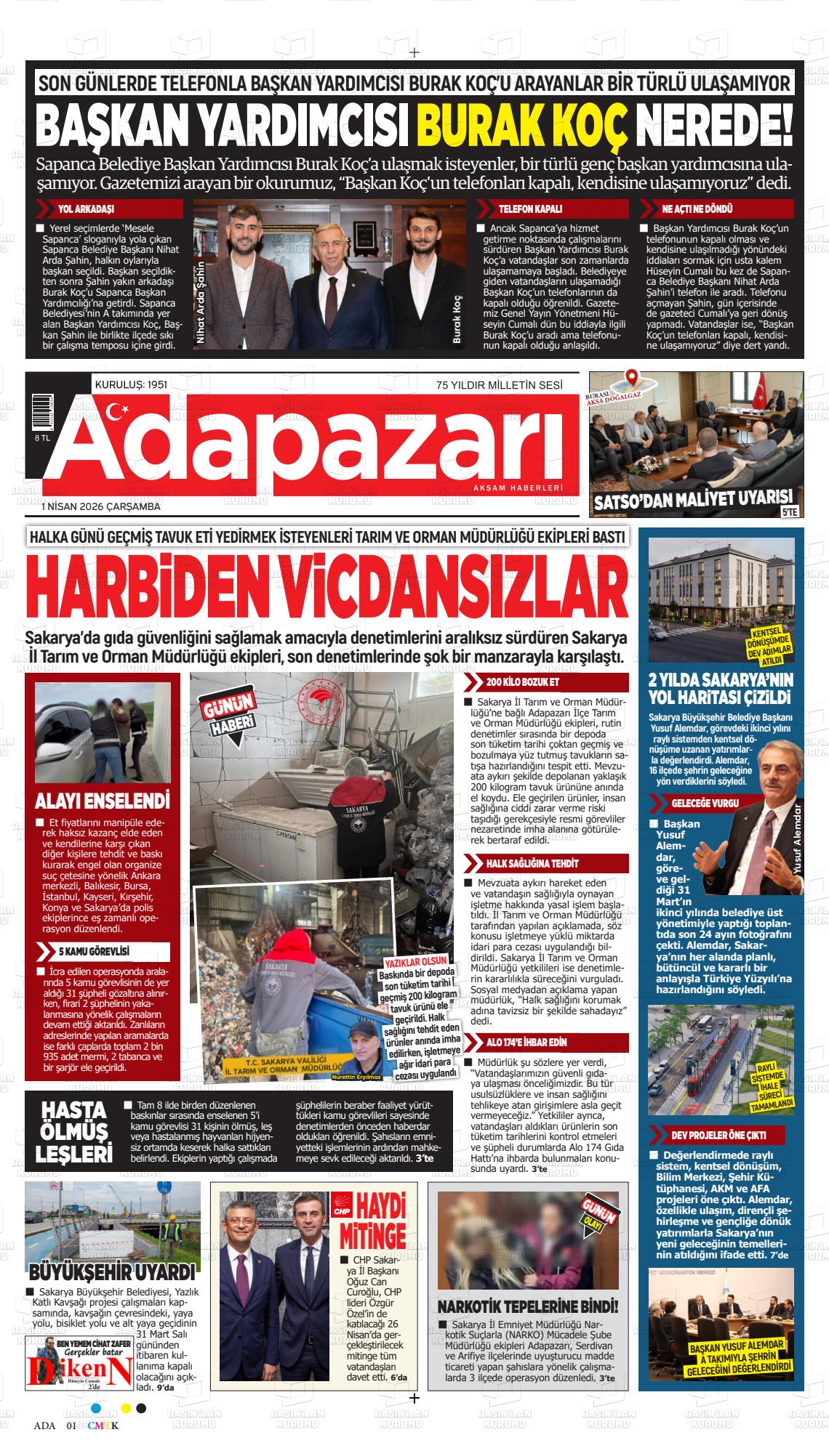 Sakarya Adapazariaksamhaberleri 01.04.2026
