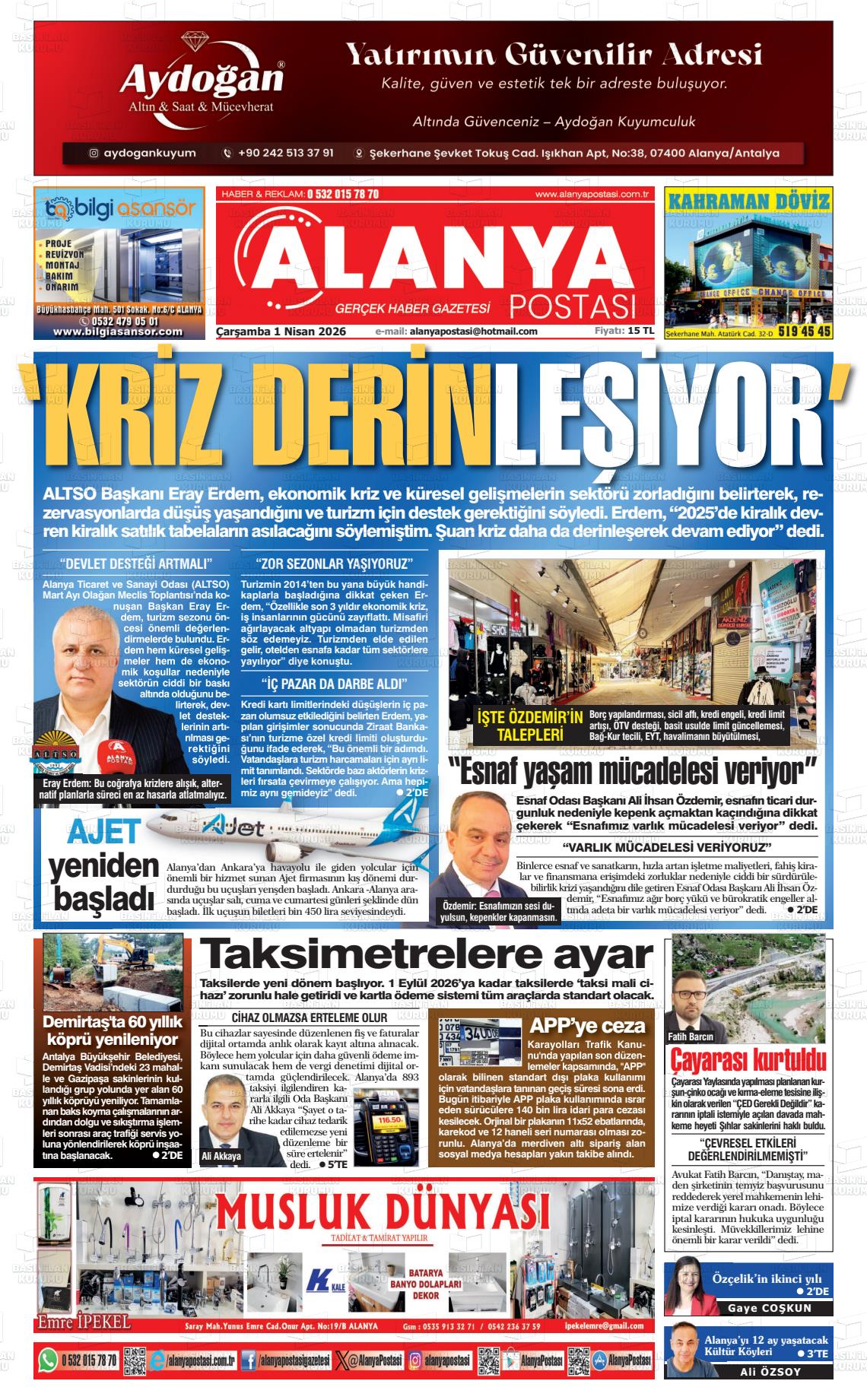 Antalya Alanyapostasi 01.04.2026